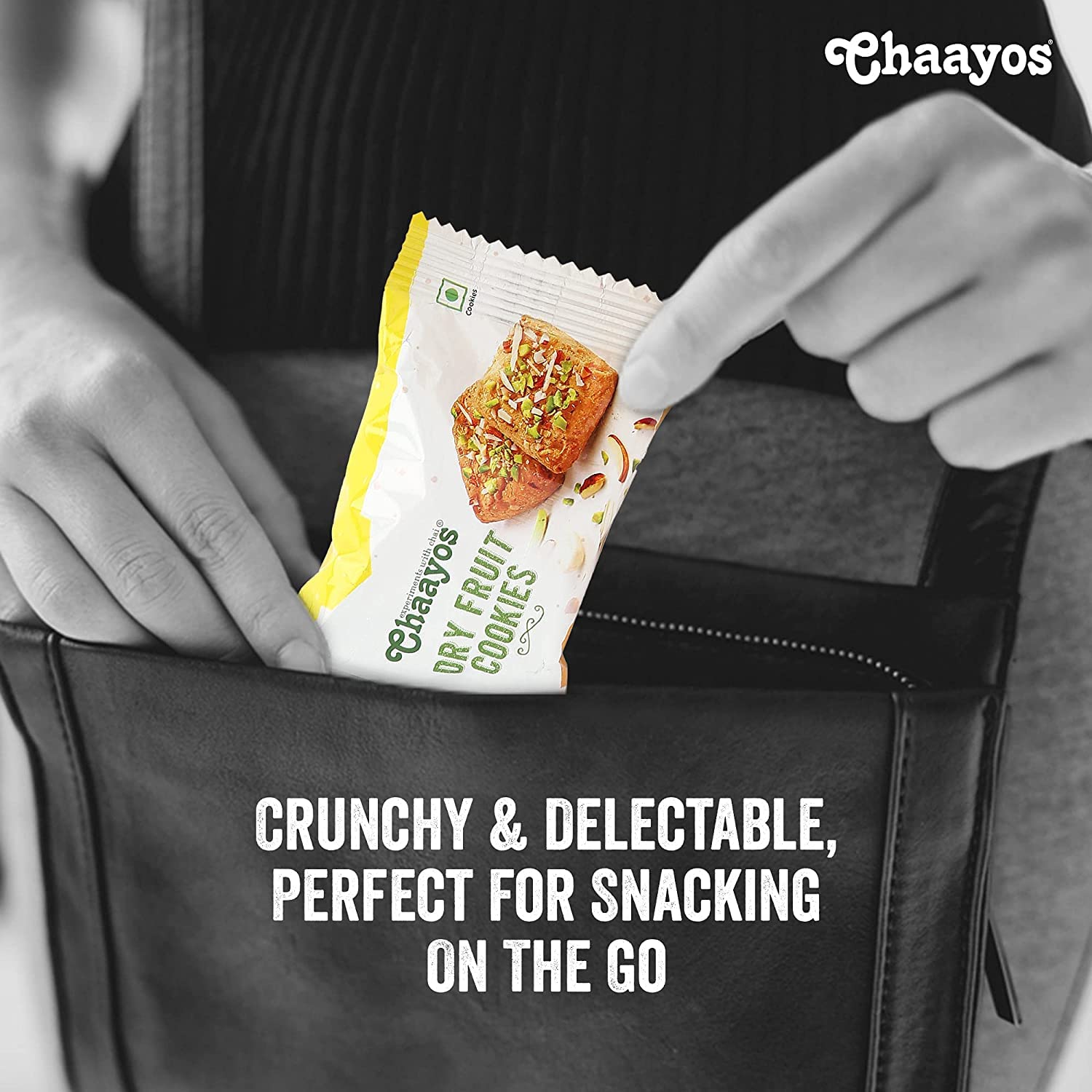 Premium Dry Fruit Cookies - Cashew Almond Pistachio Filled - 450g (18 Packs) | Healthy Snacks for Tea Time, Office, Gifting & Family Sharing | BBRATS Chaayos Chai Time Snacks | Gift Hamper & Pack
