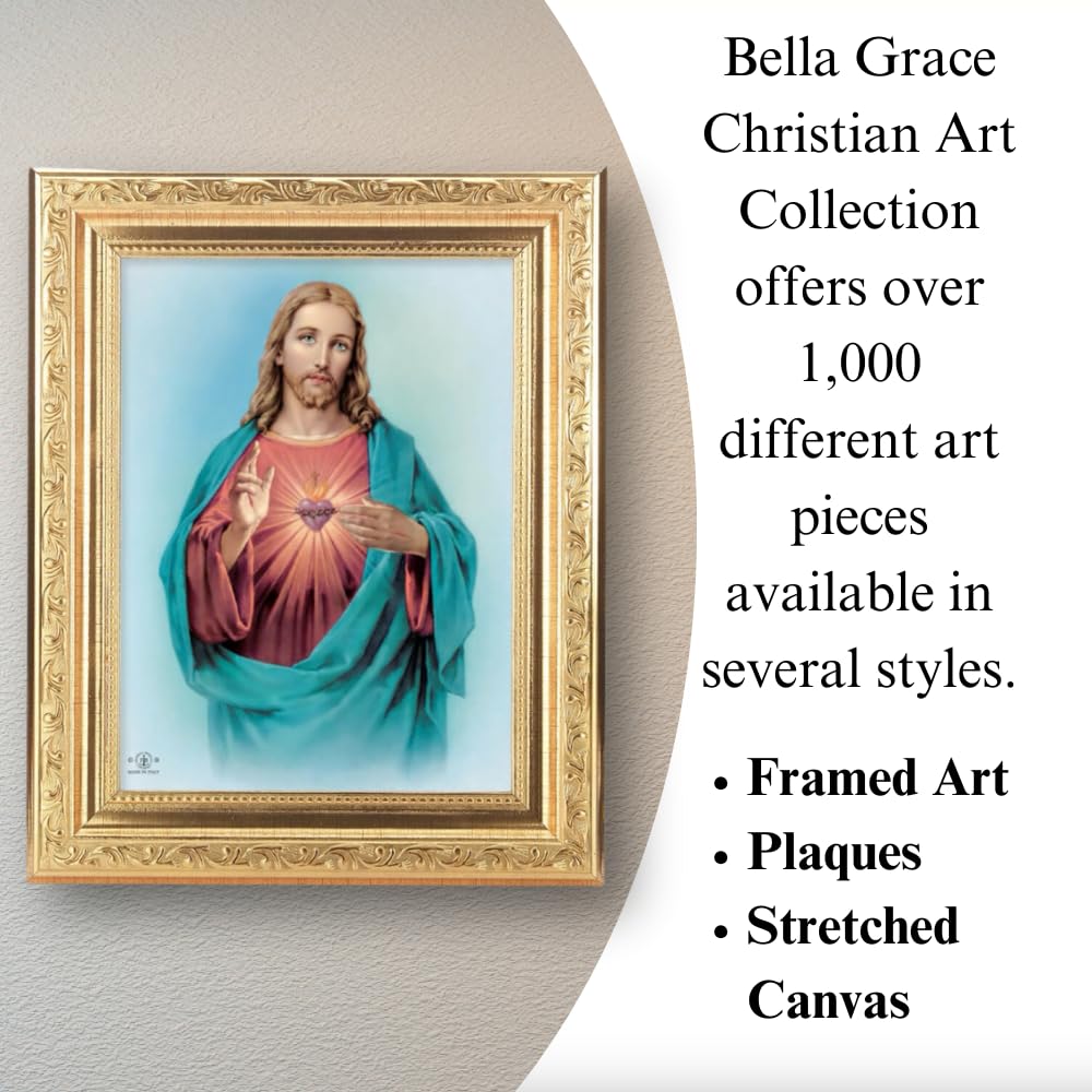 Religious Last Supper Picture Framed Plaque - Large Gold Plaque Frame Wall Art for Home Decor, Church, or Gift