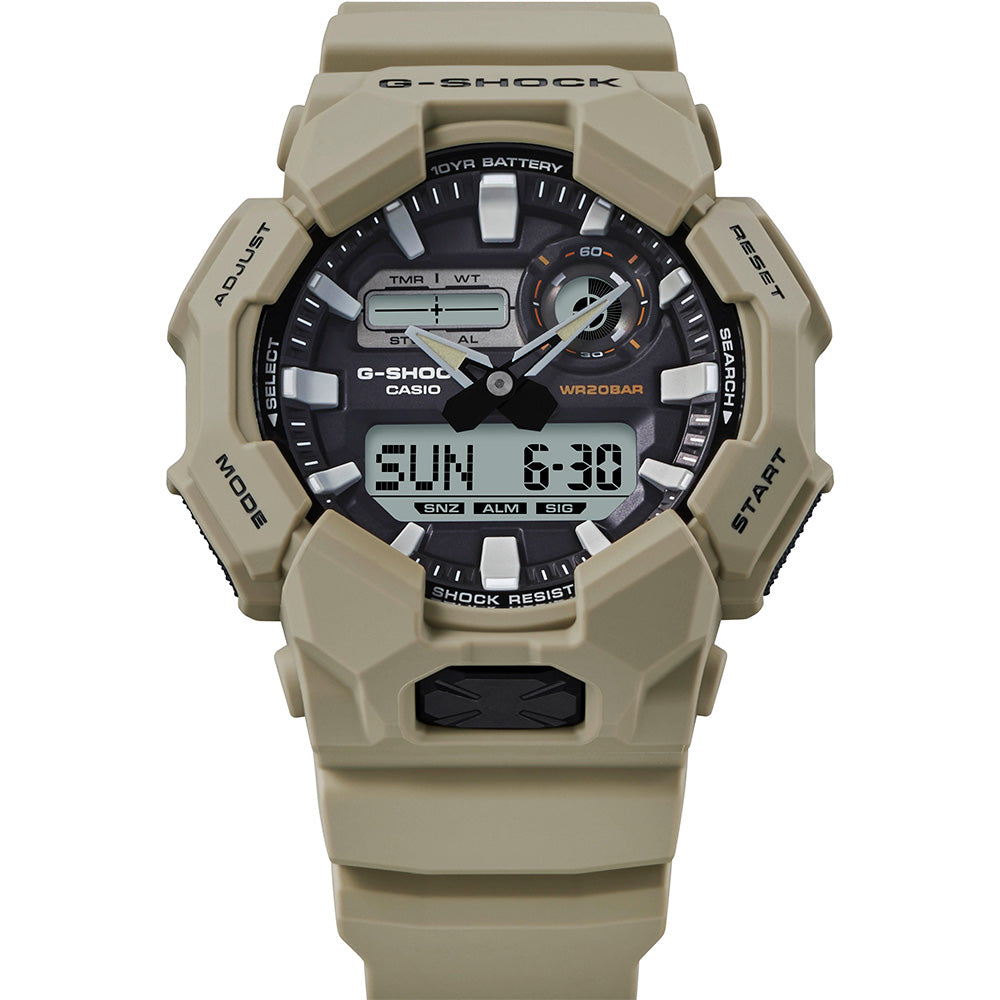 Casio G-Shock GA010 5A Rugged Combi Bracelet Digital Watch - Shock Resistant & Waterproof for Outdoor Sports, Hiking, and Military Use
