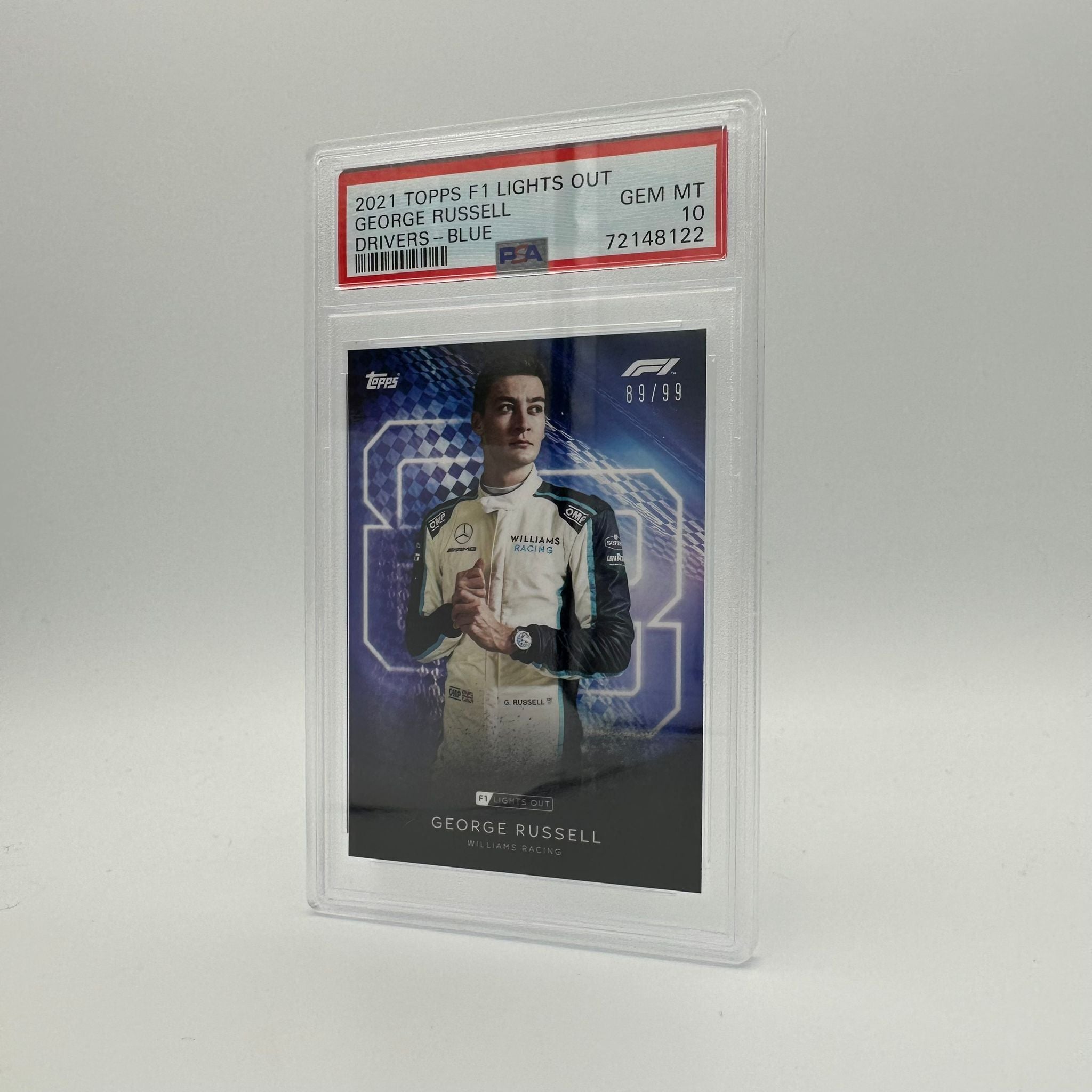 PSA 10 1989-99 Russell George Baseball Card - Blue Parallel Drivers Edition - Perfect for Collectors, Grading, and Sports Memorabilia Displays