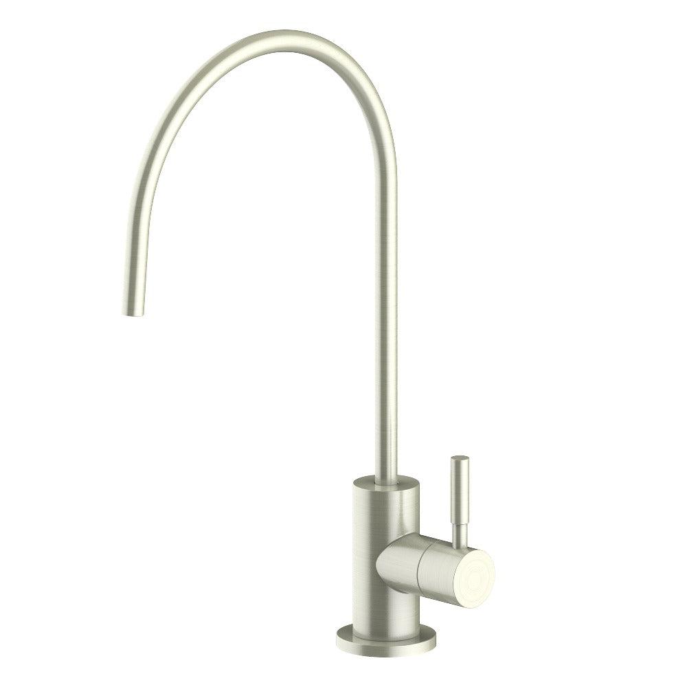 ZLINE Single Handle Drink Faucet in Brushed Nickel Finish - Cold Water Dispenser for Kitchen, Bar, or Office Sink (FBV BN)