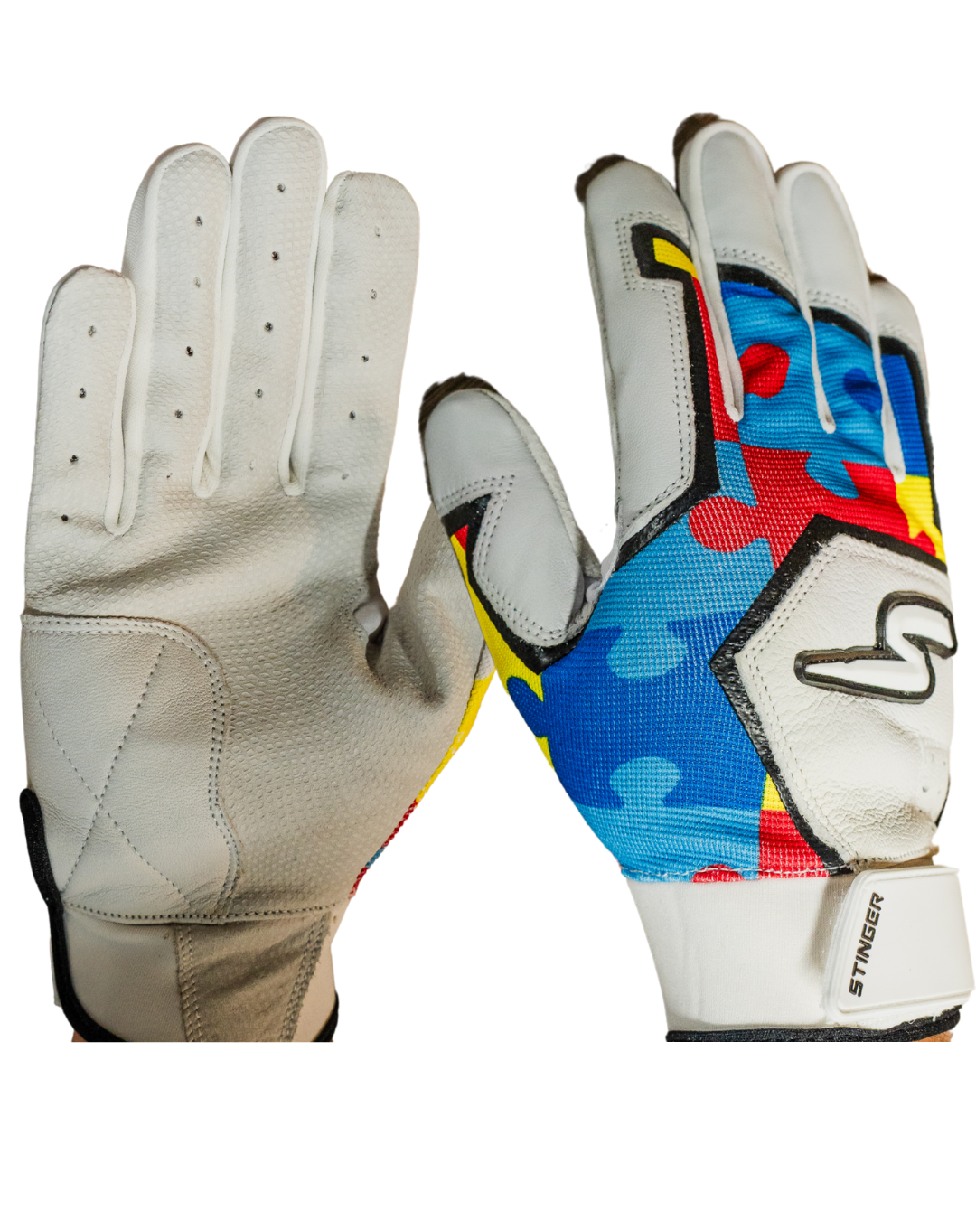 Sting Squad Batting Gloves for Baseball & Softball - Autism Awareness Support - Perfect for Training, Games & Charity Events