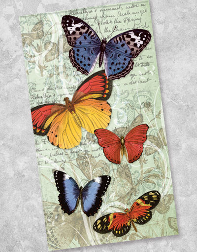 Flutter Beauties Decorative Guest Towel Napkins - 40 Count, Premium Quality for Parties, Weddings & Home Decor