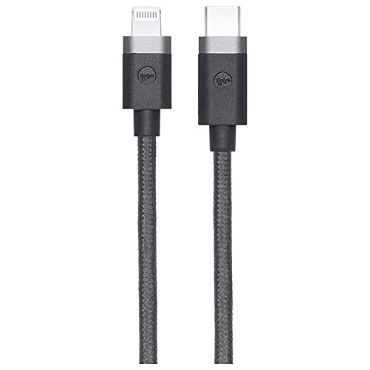 Mophie USB-C to USB-C Fast Charging Cable 1m (3.3ft) - High Speed Data Sync & Power Delivery for iPhone 15, MacBook, iPad Pro, Samsung Galaxy - Durable Nylon Braided Black Cable for Home, Office & Travel