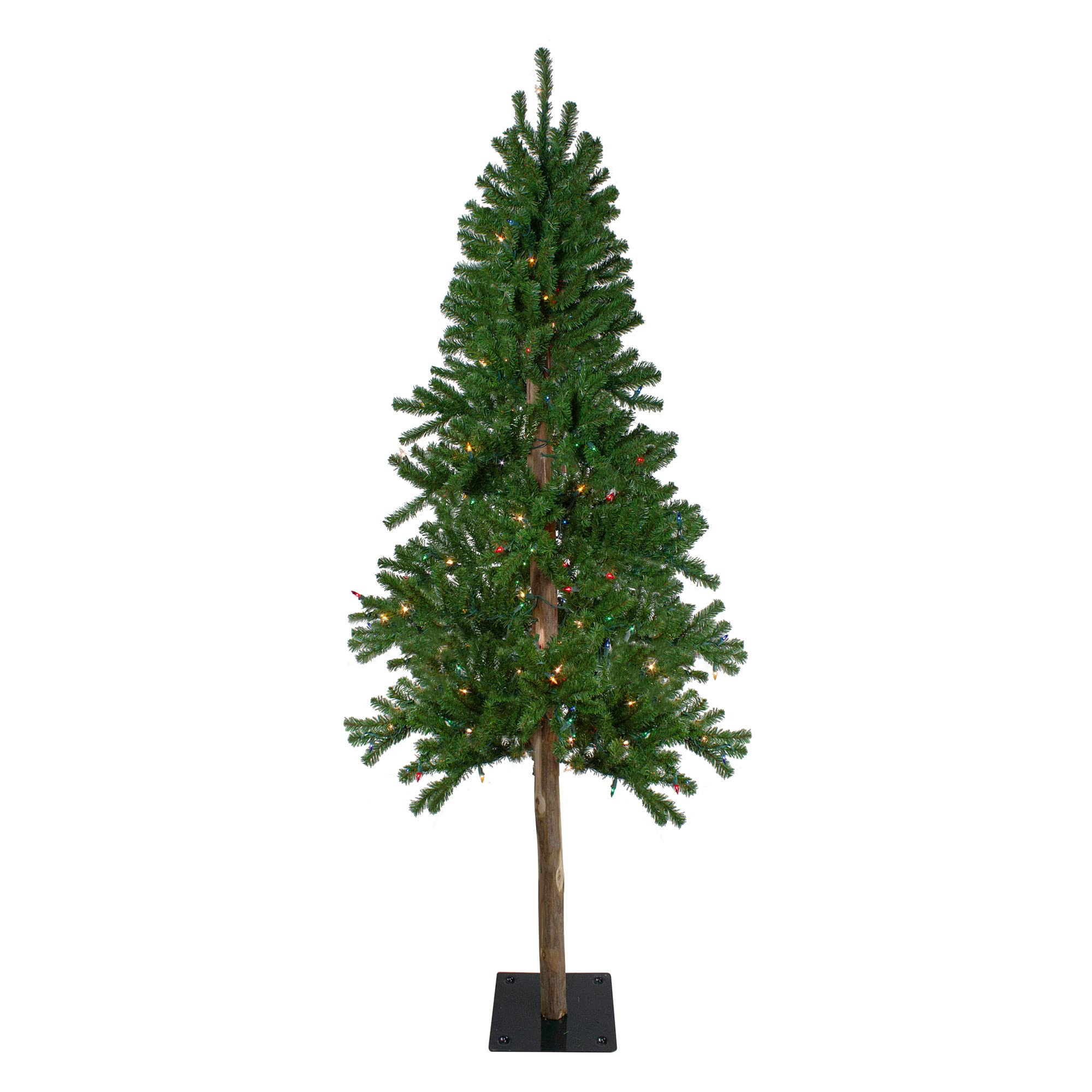 6ft Pre-Lit Alpine Artificial Christmas Tree with 800 Multicolor LED Lights - Perfect for Living Room, Office & Holiday Decorations