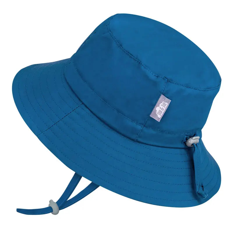 Jan & Jul Atlantic Blue Cotton Bucket Hat for Women & Men - Sun Protection Summer Beach Hat for Outdoor Activities, Travel and Gardening