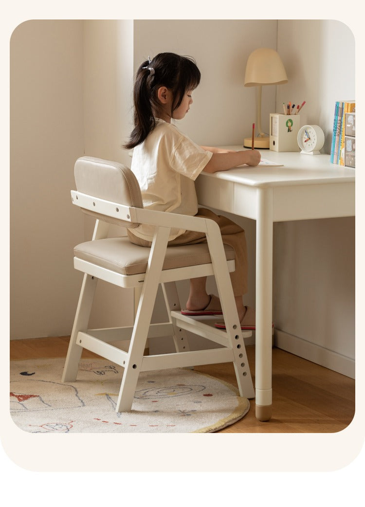 Birch Solid Wood Kids Cream Lift Chair - Comfortable & Stylish for Bedroom, Nursery, or Playroom