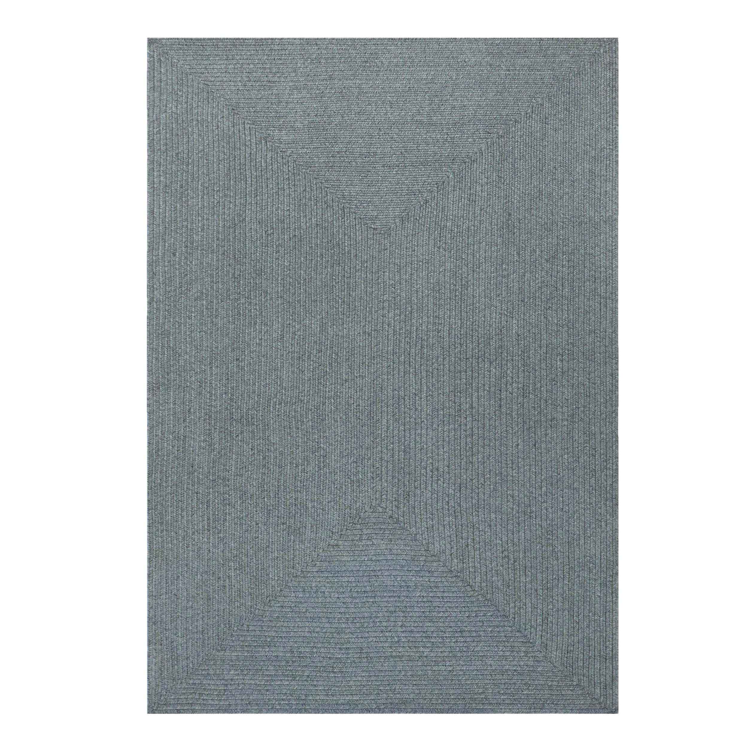 Bohemian Rectangle Indoor Outdoor Rugs - Solid Braided Jute Area Rug for Living Room, Bedroom, Patio & Deck - Non-Slip Eco-Friendly Home Decor