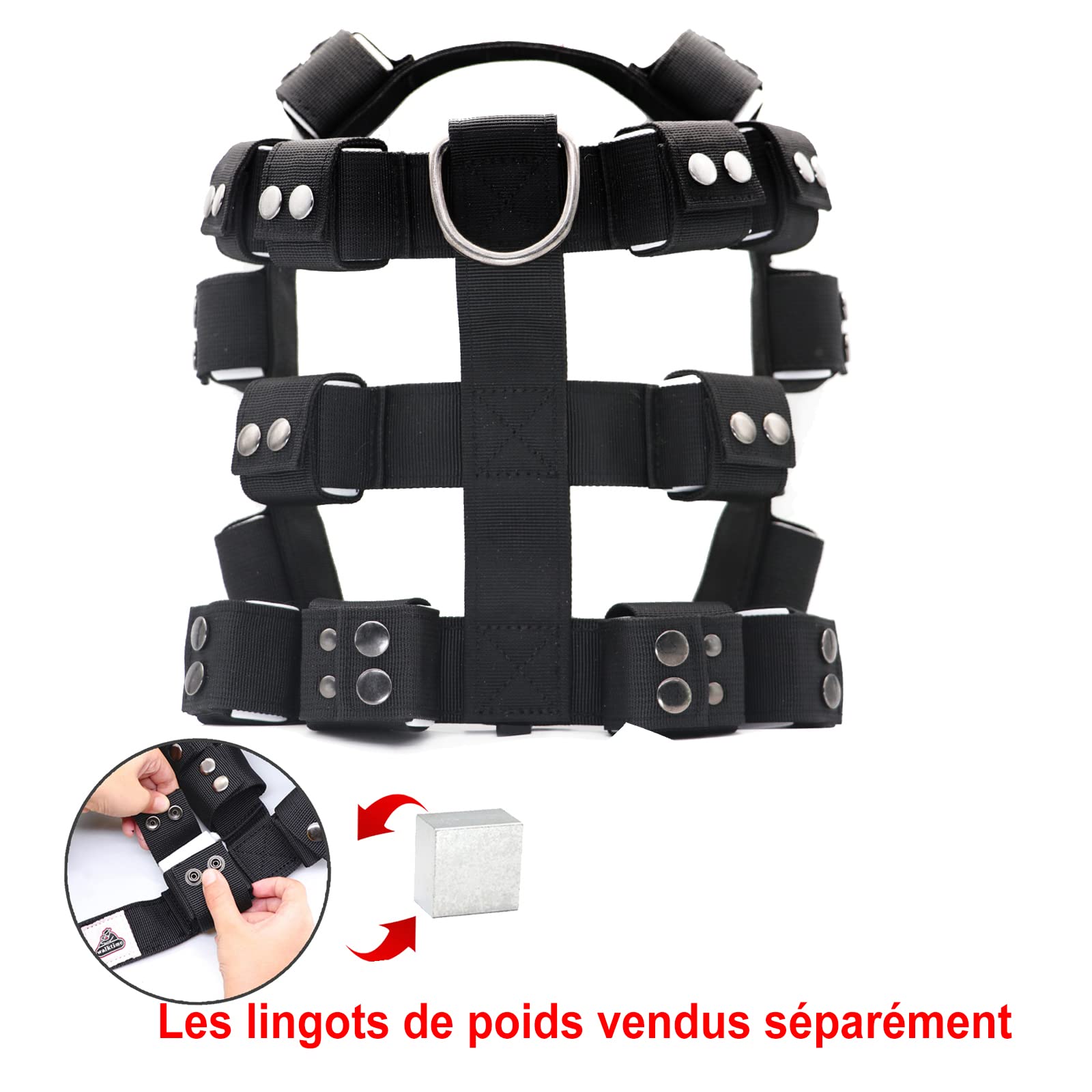 Adjustable Weighted Dog Vest Harness for Small, Medium & Large Breeds - No Pull Tactical Harness with Pockets for Pit Bulls | Weight Loss, Exercise, Walking & Muscle Training | Perfect for Outdoor Adventures, Training Sessions & Daily Walks