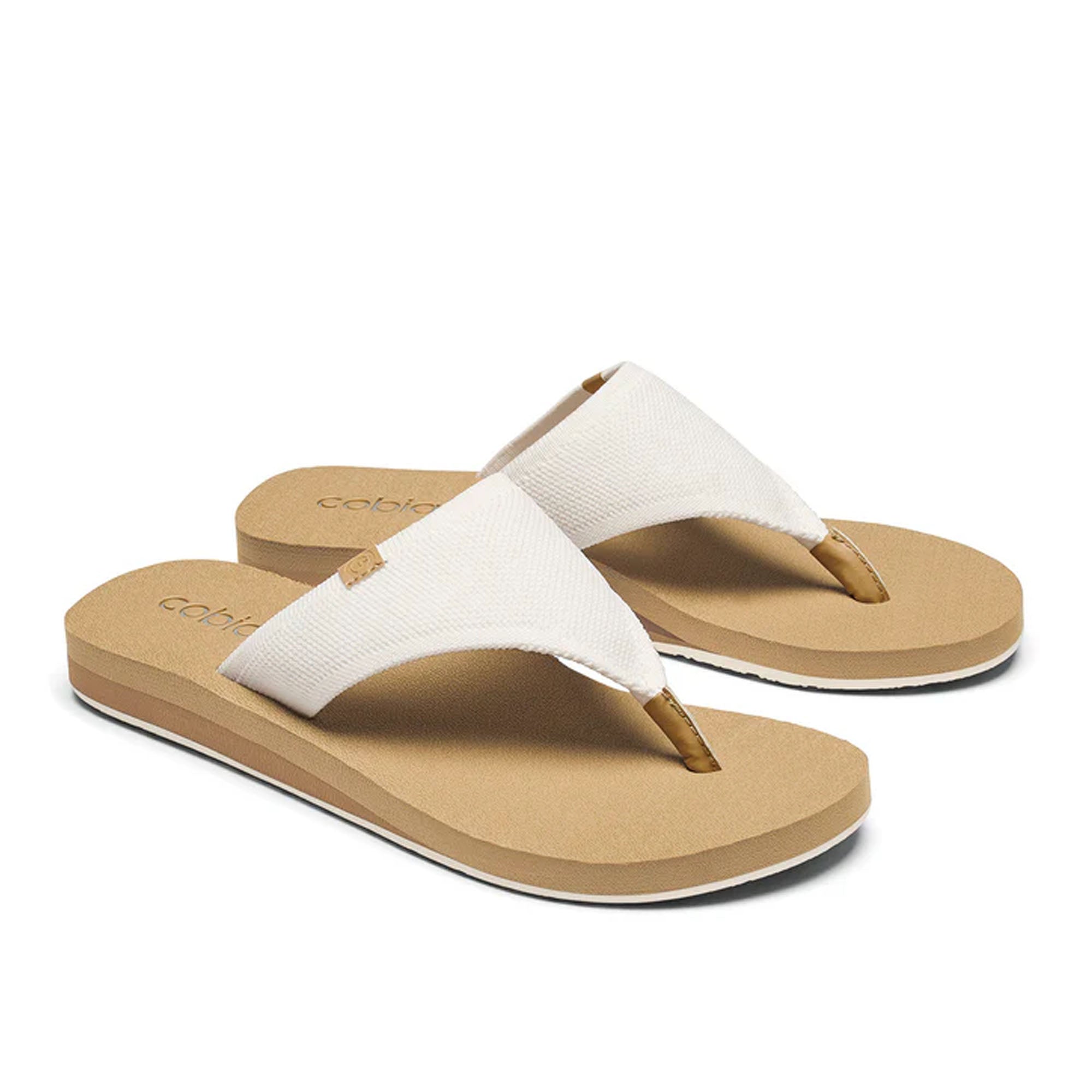 Cobian Bermuda Bounce Women's Comfortable Beach Sandals in Cream | Lightweight Walking Shoes for Summer Vacation, Poolside, and Casual Outings