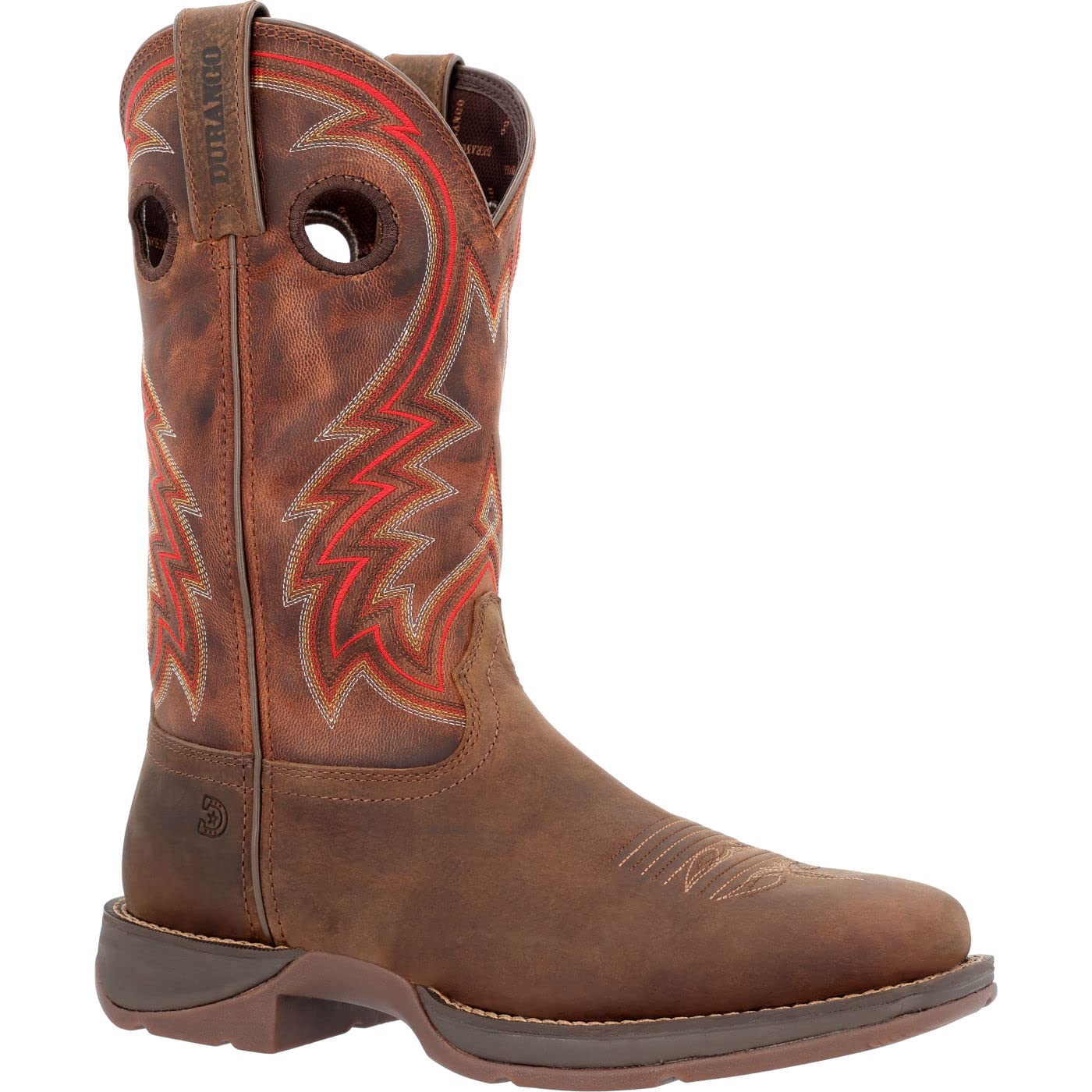 Durango Men's Rebel Western Boots - Genuine Leather Cowboy Boots for Men - Comfortable & Durable Riding Boots - Perfect for Country Music Festivals, Rodeos & Western Fashion