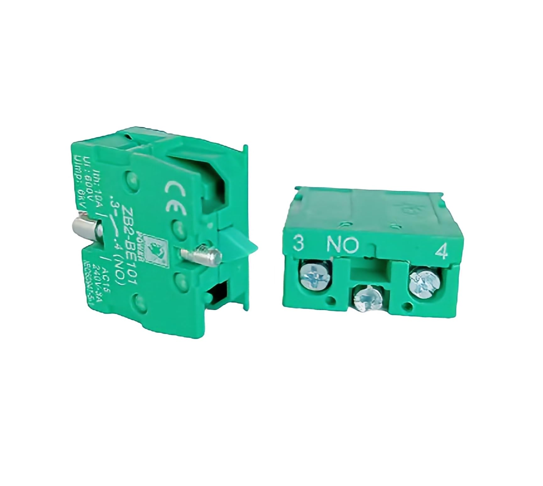 XB2-BD33 3 Position Selector Switch with 2 NO Contacts ZB2-BE101 - 22mm Mounting Hole for Industrial Control Panels & Machinery