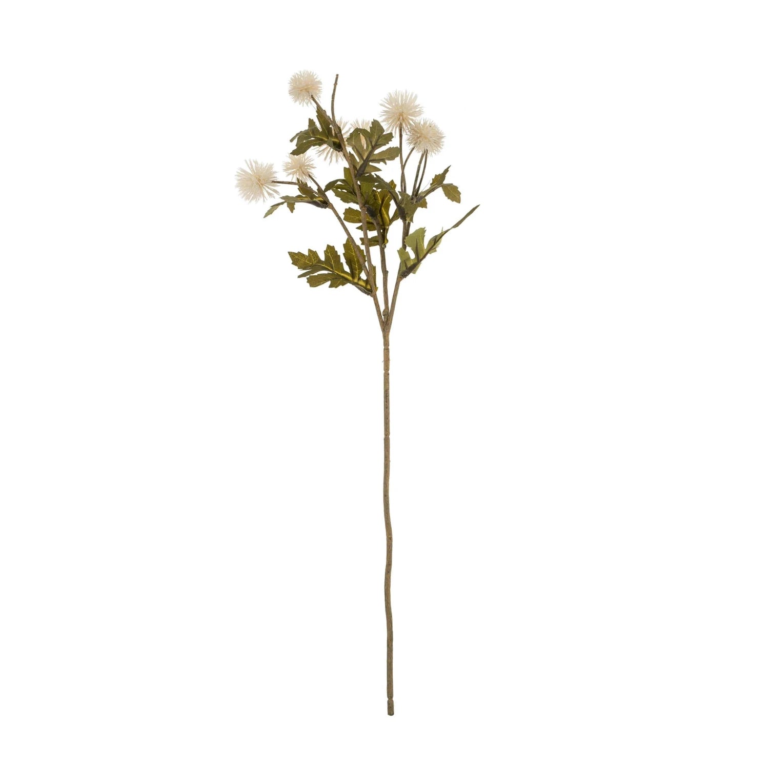 Artificial Pom Pom Floral Stems - Decorative Fluffy Faux Flowers for DIY Wedding Bouquets, Home Decor, and Party Centerpieces