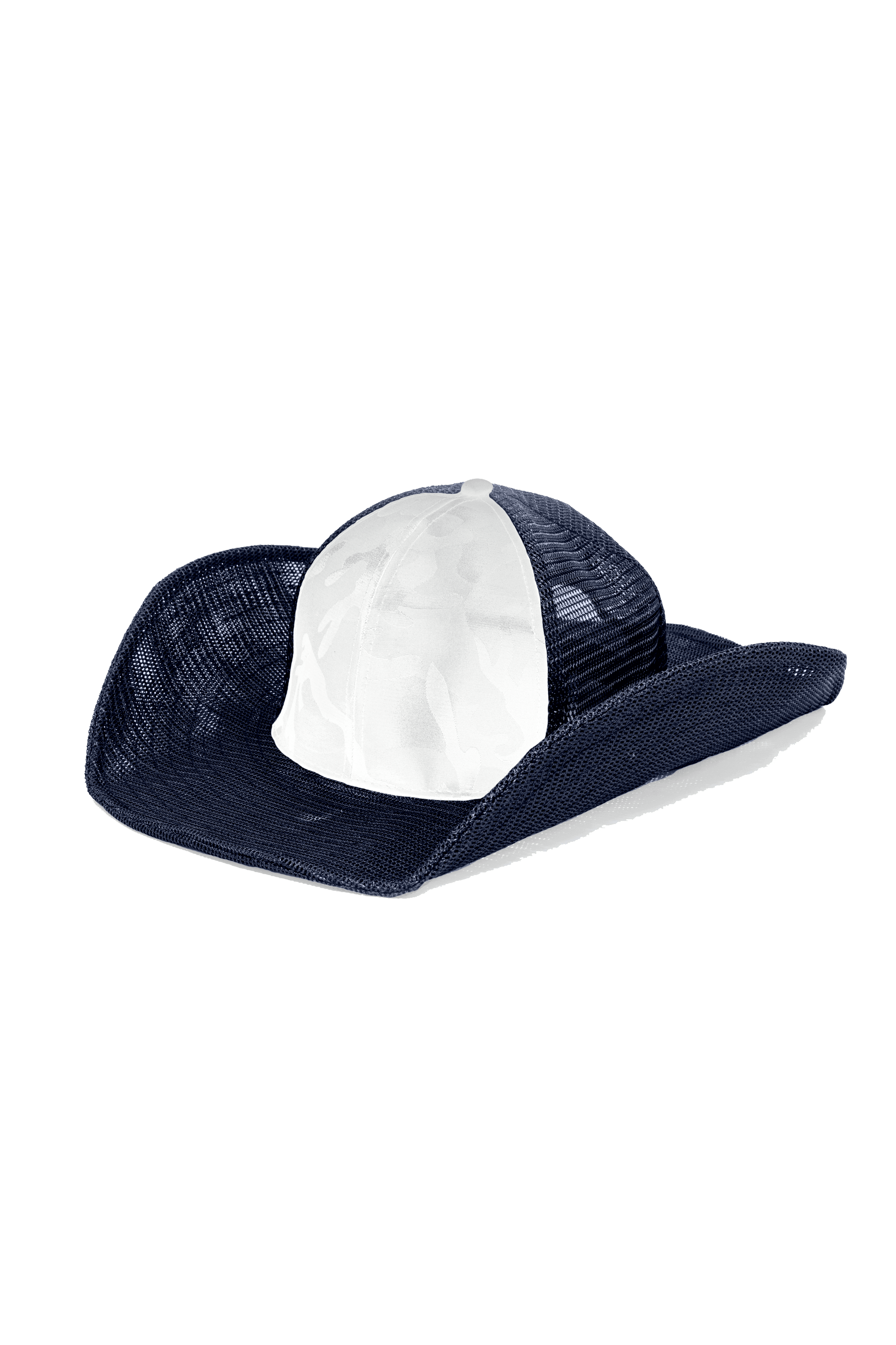 White Camo Navy Mesh Cowboy Snapback Hat - 6 Panel Blank Adjustable Baseball Cap for Men & Women - Perfect for Outdoor, Sports, and Casual Wear