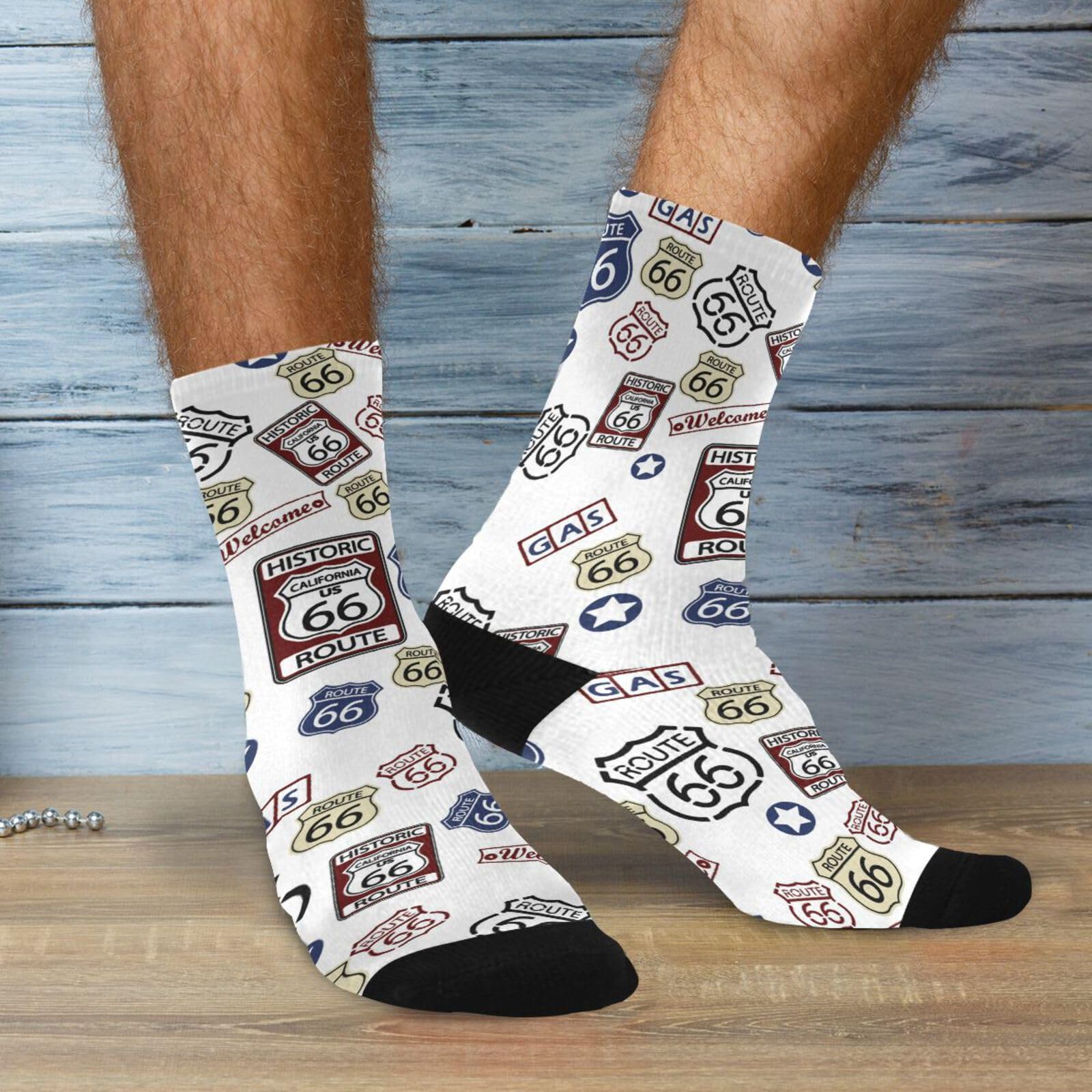 Comfortable Women's & Men's Crew Athletic Socks - Mid Calf Novelty Casual Socks for Running, Gym & Everyday Wear - Soft Breathable Cotton Blend