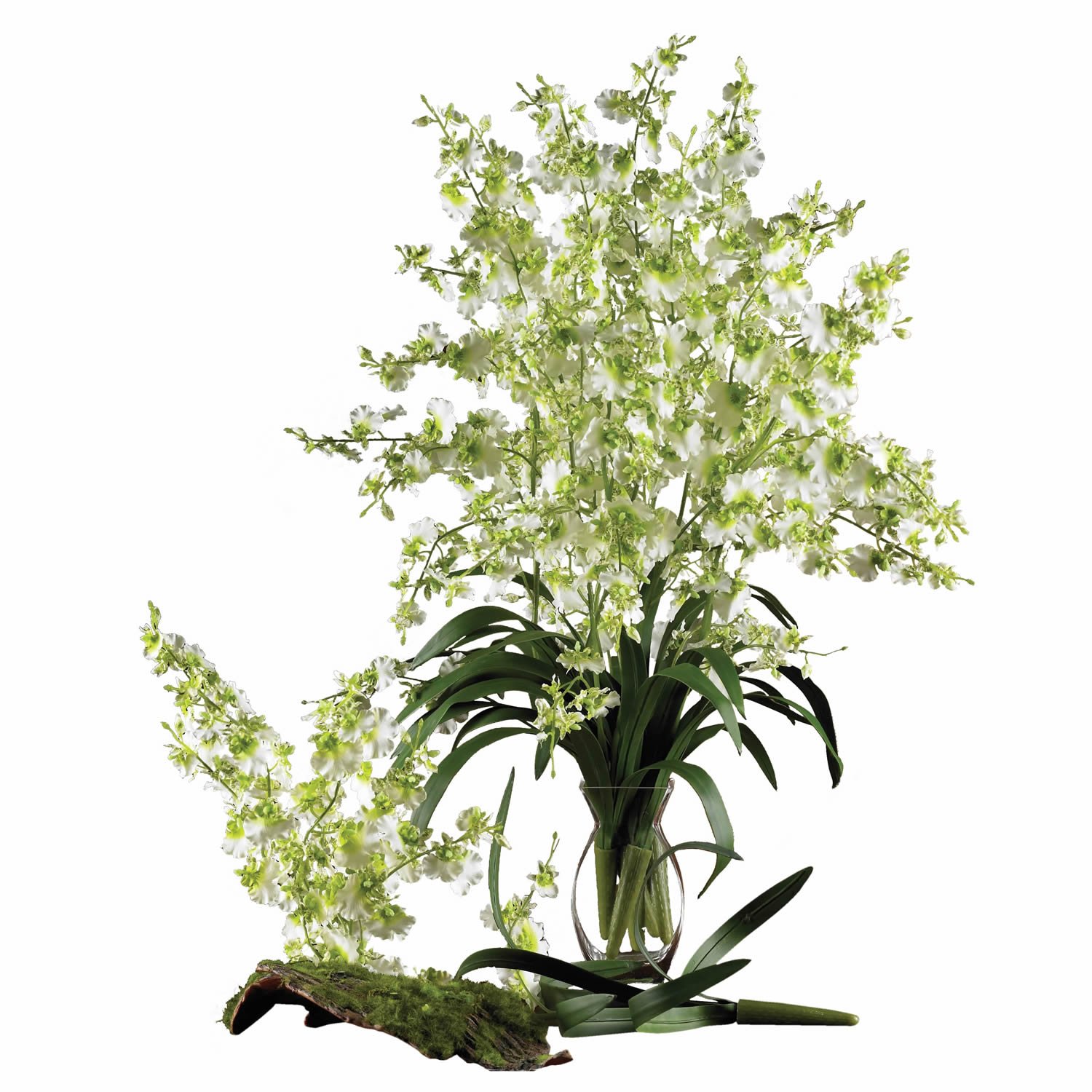 Nearly Natural 2009-GR Dancing Lady Artificial Plants (Set of 6) - Vibrant Green Faux Greenery for Home, Office & Wedding Decor