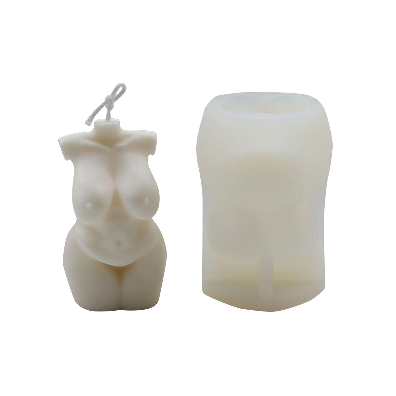 Premium Silicone Female Body Mold - 3D Curvy Figure Candle & Soap Mould for DIY Resin Art, Chocolate Making, Plaster Crafts - Perfect for Home Decor, Spa Gifts & Festive DIY Projects
