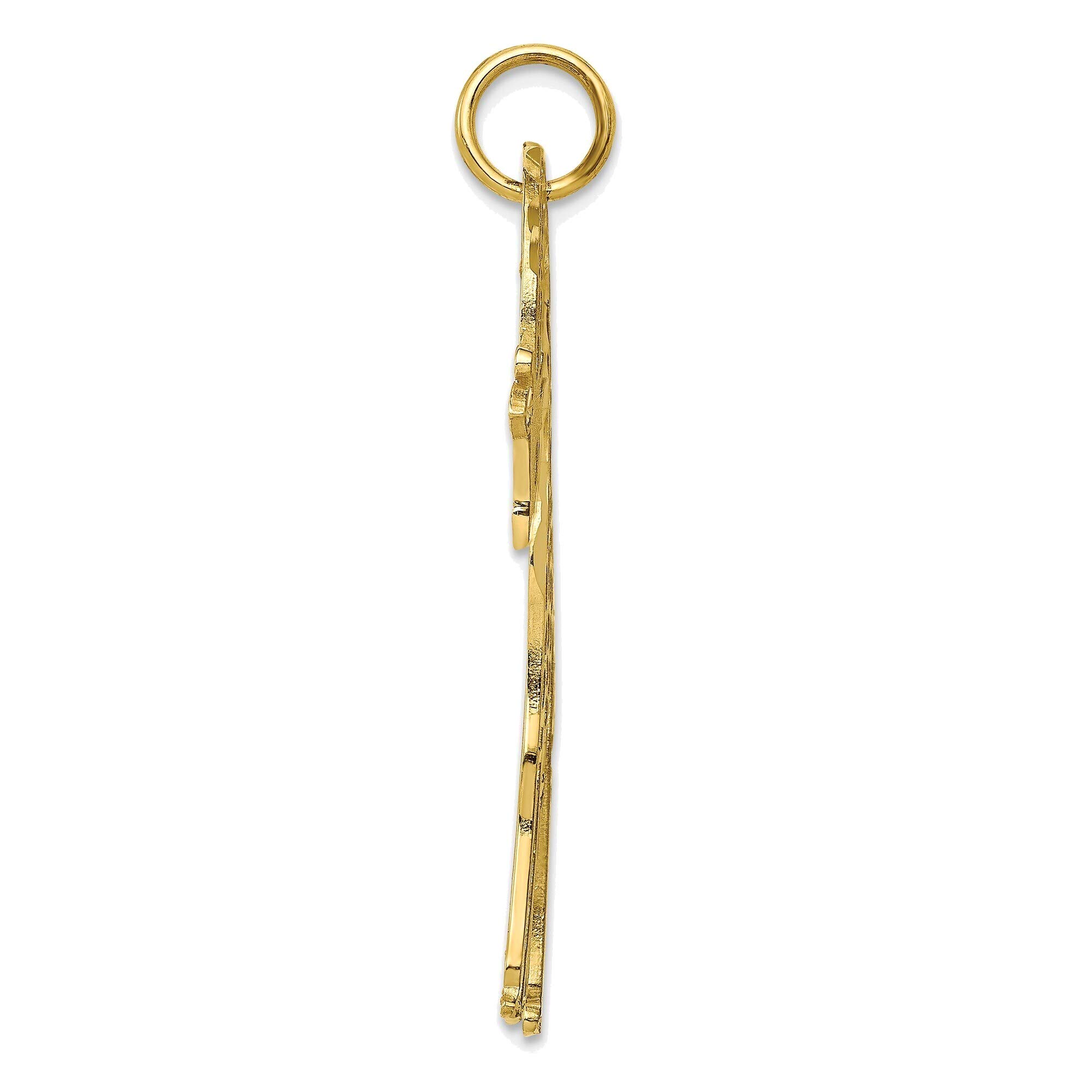 10K Yellow Gold Giraffe Charm Jewelry for Animal Lovers
