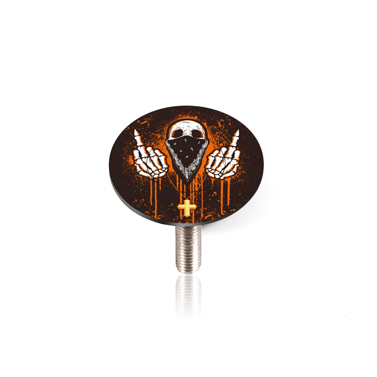 Premium CNC Bike Headset Top Cap with Bolts - 1 1/8