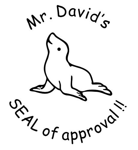 Custom Round Teacher Self-Inking Stamp - Personalized Approval Seal for Grading, Homework & Classroom Use - Perfect for Teachers, Educators & School Supplies