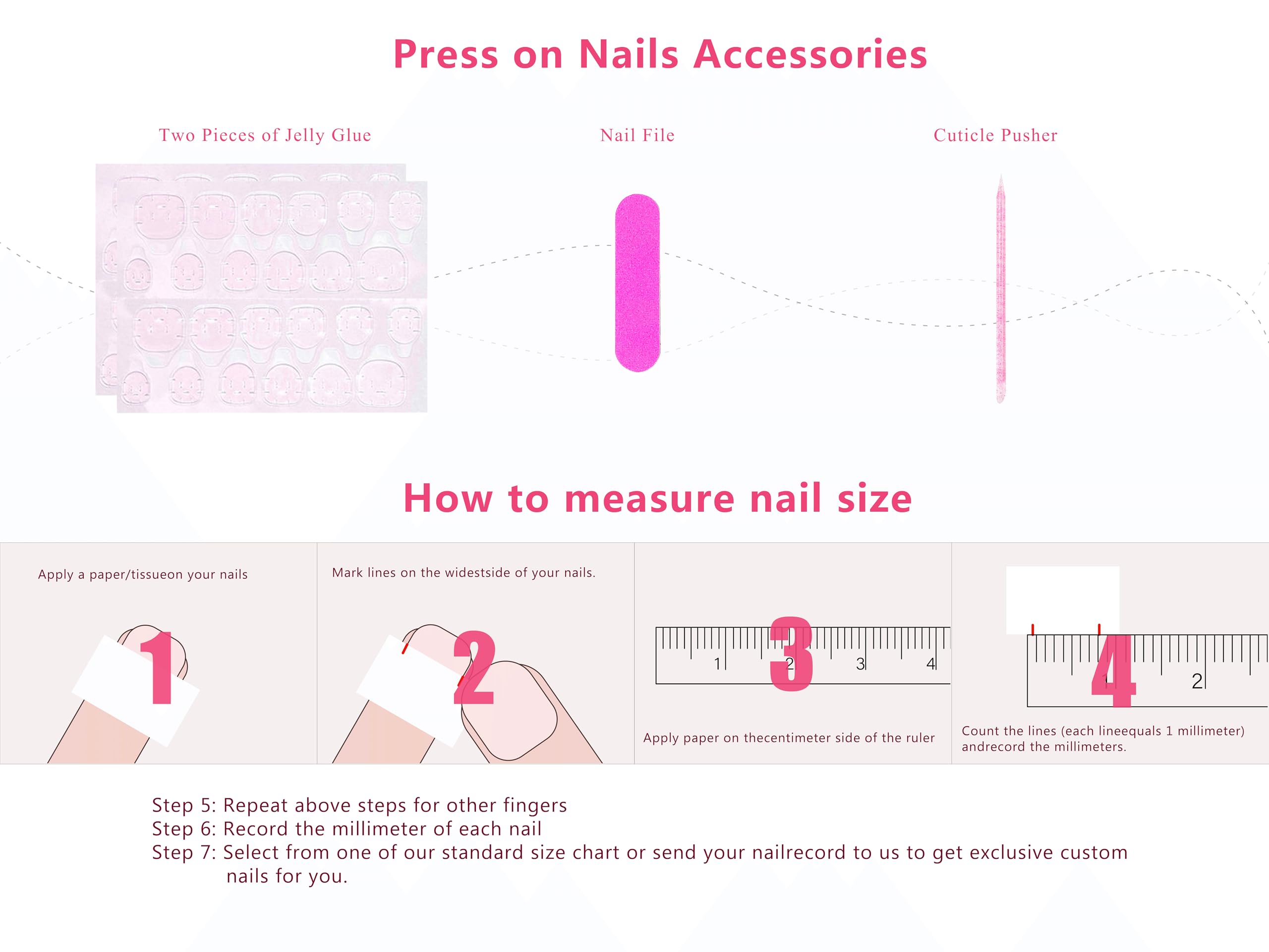 Butterfly Kiss Press on Nails with Full Cover Crystals - Handmade Reusable Fake Nails - Square Long 2.2 Inch False Nails H255-M - Perfect for Parties, Weddings, and Special Occasions