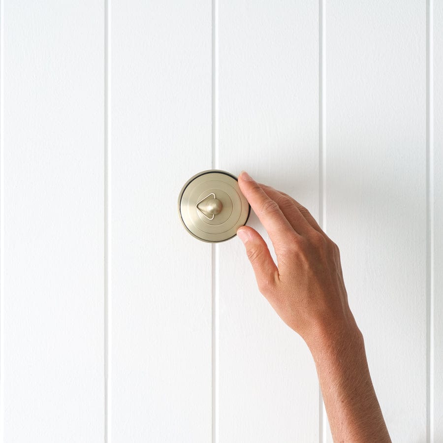 Plug and Waste Warm Brushed Nickel - Premium Sink Drain Stopper for Bathroom & Kitchen - Perfect for Modern Home Decor
