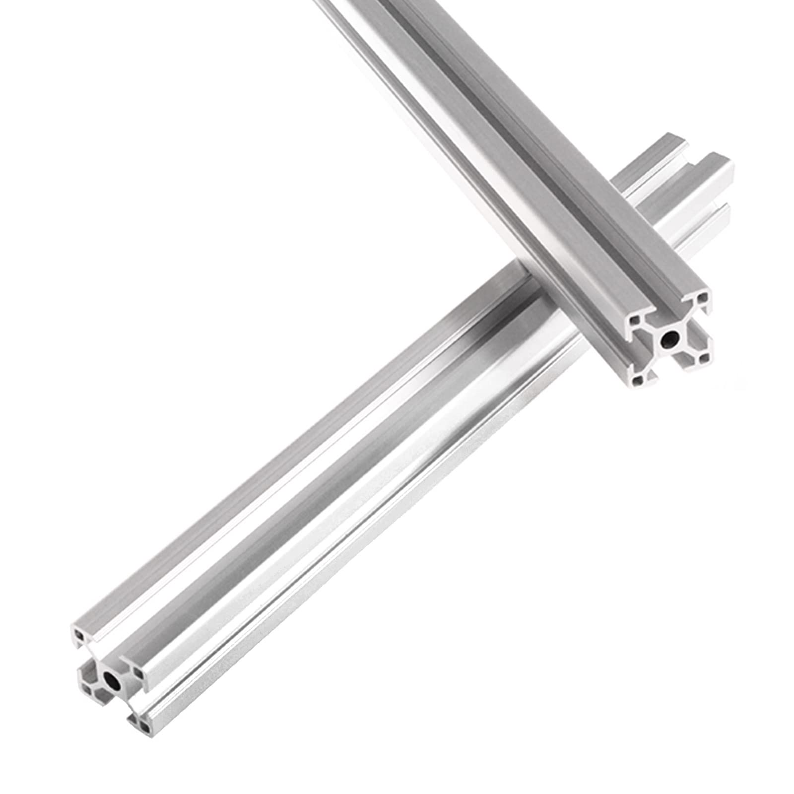 2Pcs 3030 Aluminum Extrusion Profile 600mm (23.62 Inch) - European Standard Anodized Linear Rail for CNC, 3D Printer & DIY Projects - Perfect for Machine Framing, Robotics, and Workshop Builds