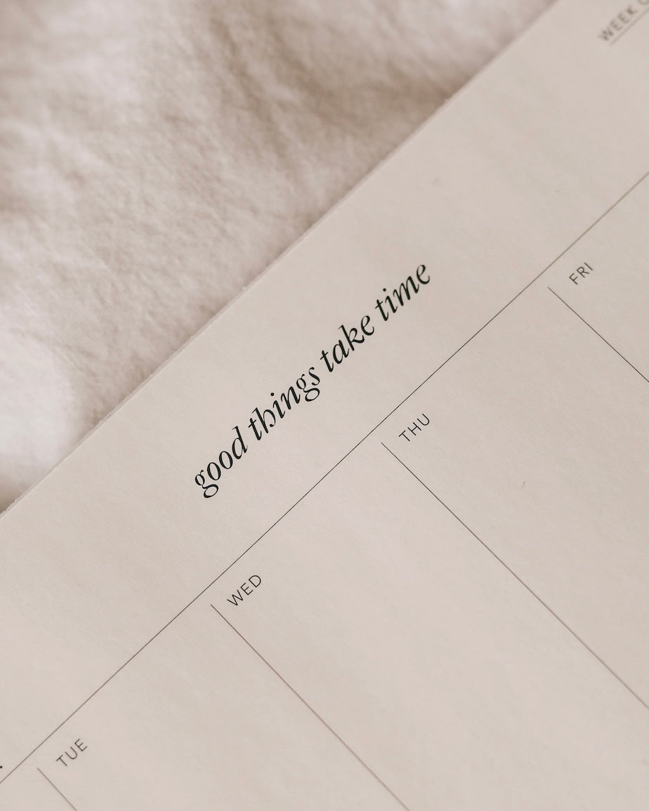 Good Things Take Time