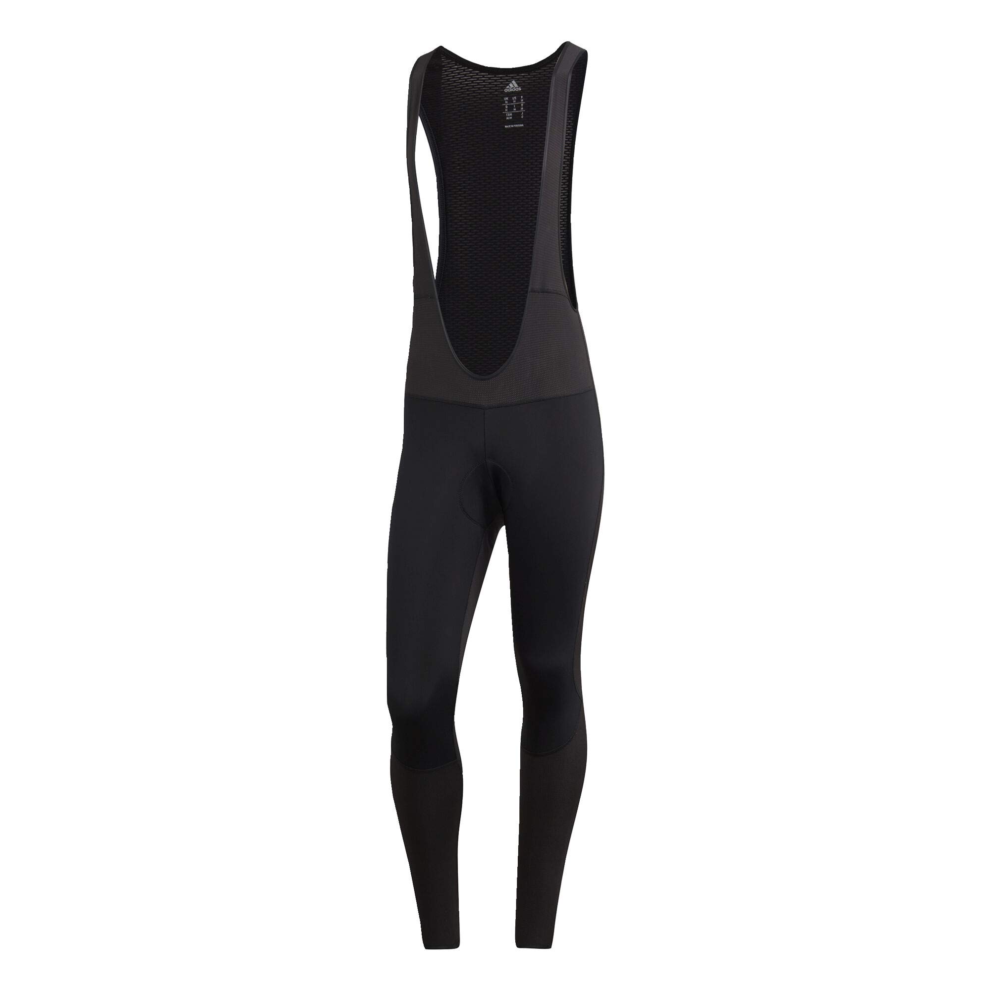 Adidas Men's Adistar Padded Winter Bib Tights - Thermal Cycling Pants for Cold Weather Training & Outdoor Sports