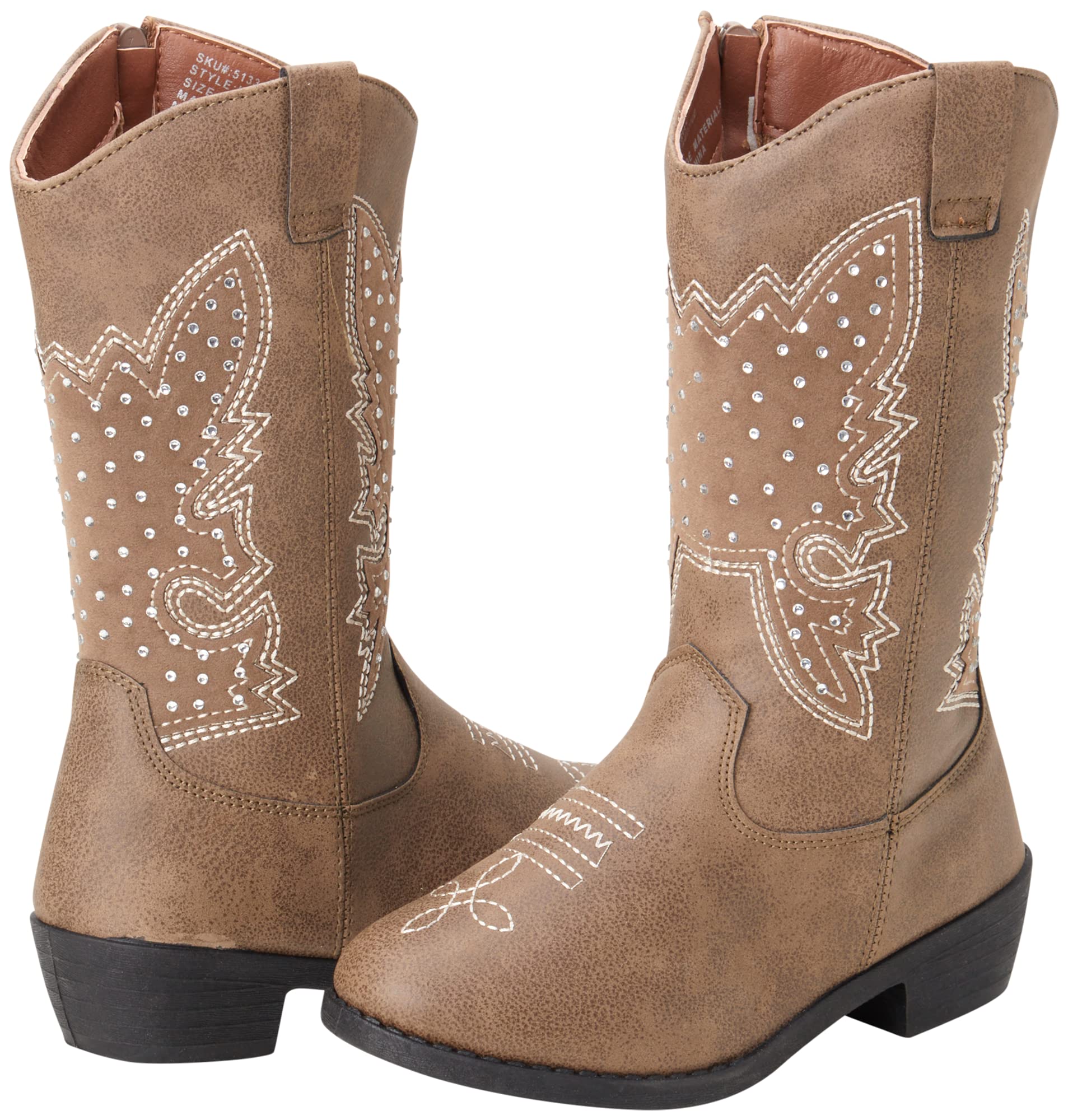 Girls' Western Cowboy Boots for Toddlers - Comfortable & Stylish Kids' Cowgirl Boots for Riding, Parties & Everyday Wear