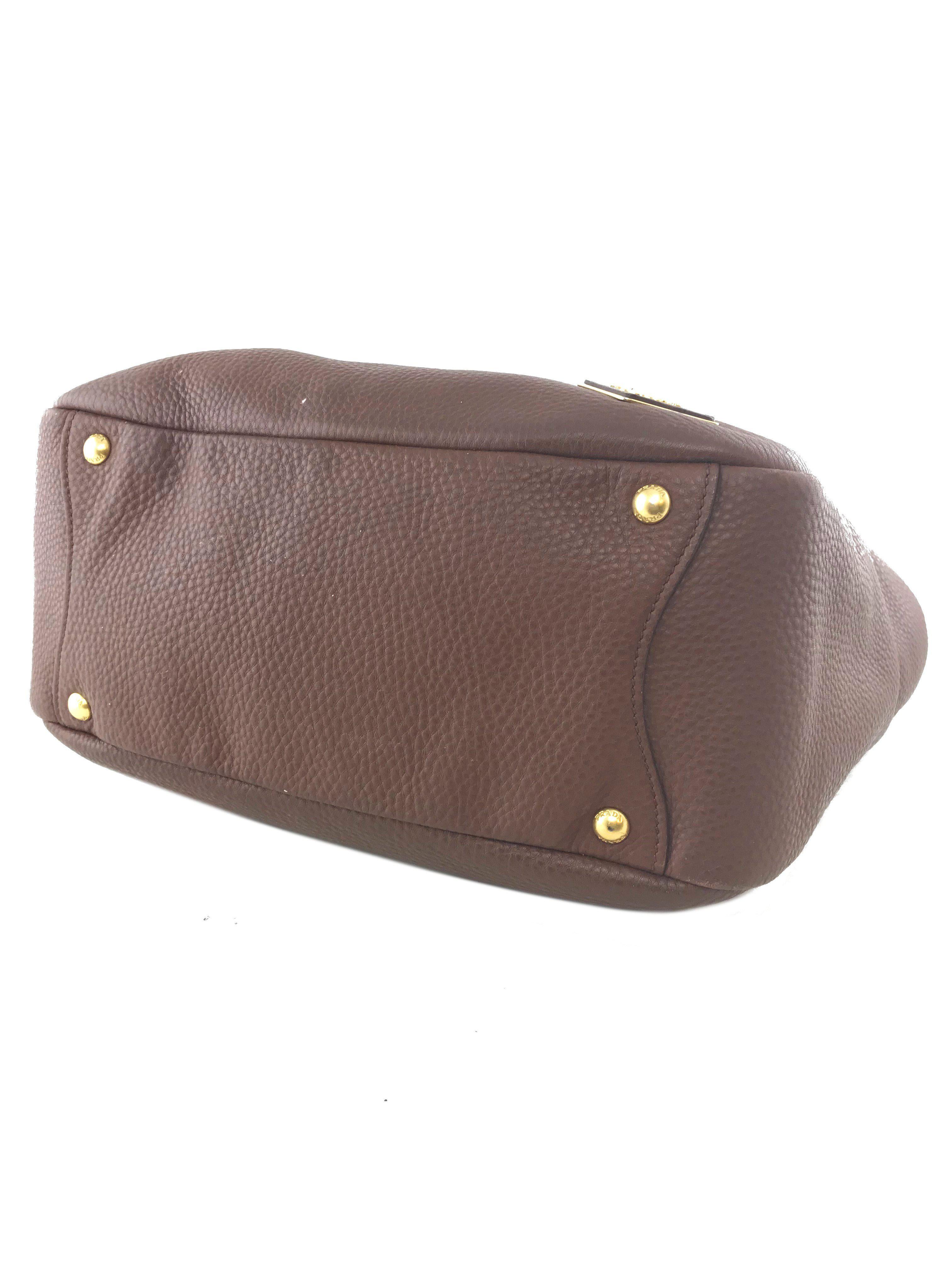 Prada Vitello Daino Leather Side Pocket Hobo Bag for Women | Luxury Italian Designer Handbag | Perfect for Work, Travel & Everyday Use