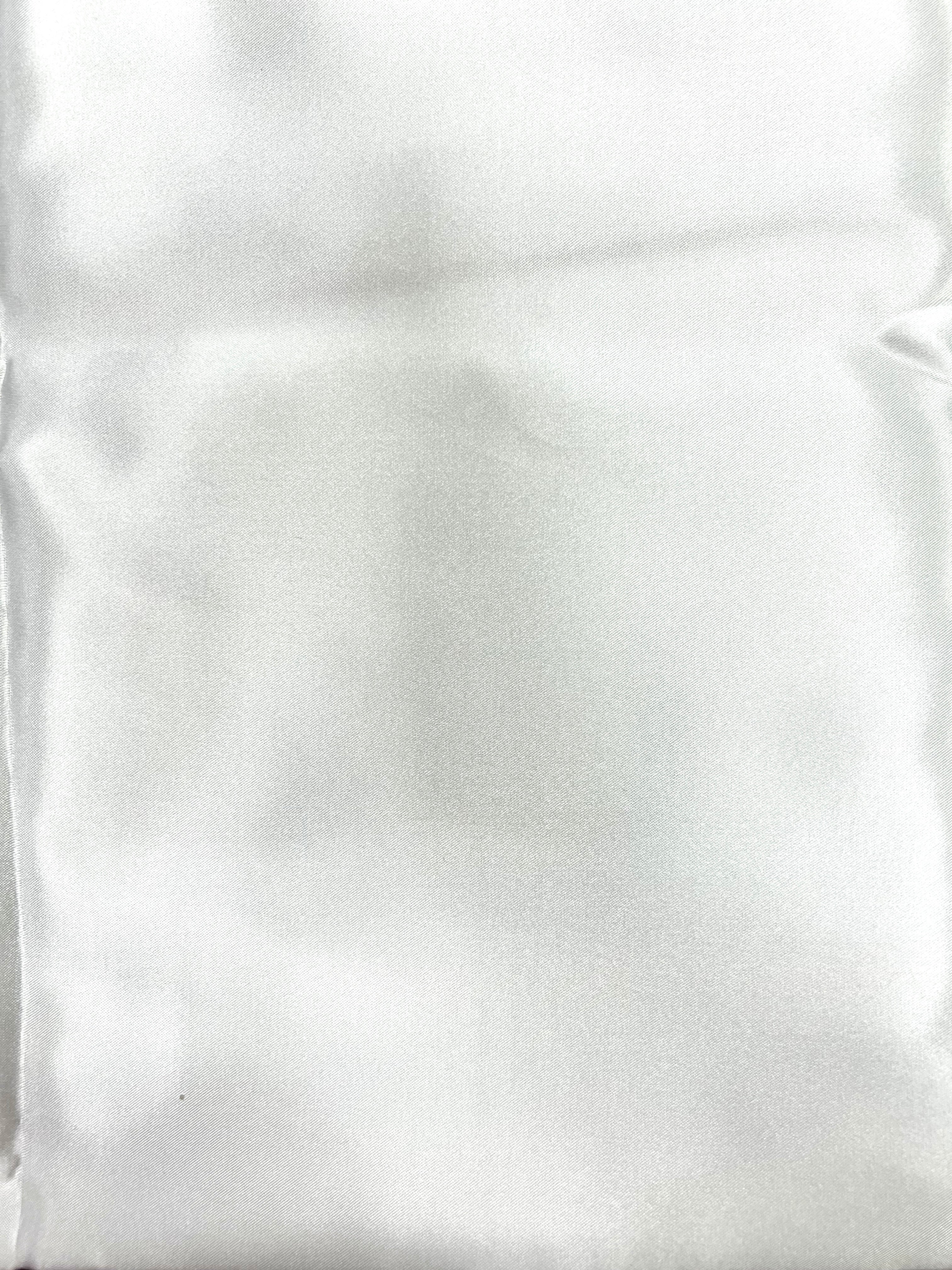 60 Inch Wide White Satin Fabric - Bulk Grab Bag for DIY Crafts, Wedding Decorations & Home Sewing Projects