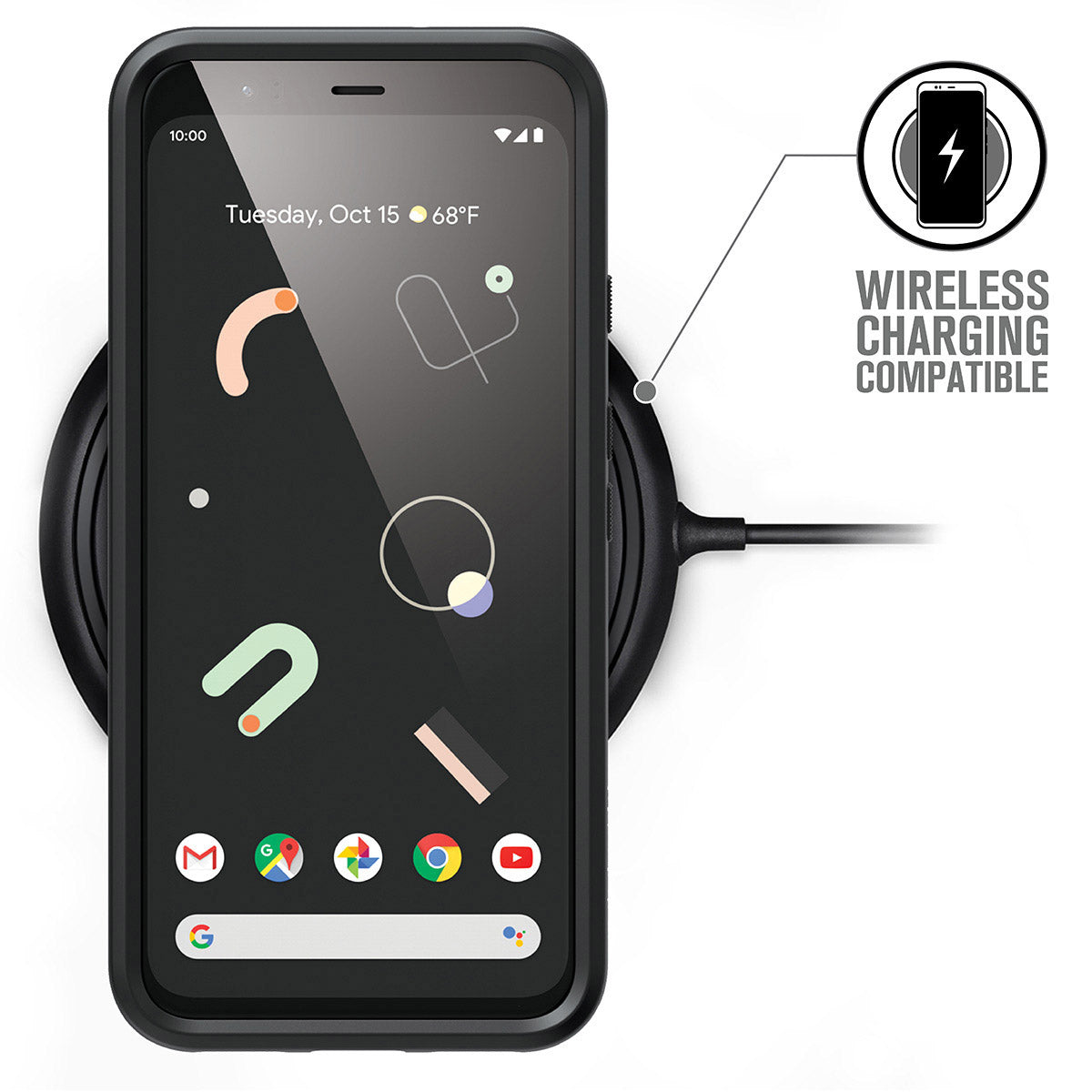 Google Pixel 4 Shockproof Case - Slim Protective Cover with Military-Grade Drop Protection - Perfect for Work, Travel & Outdoor Activities