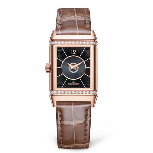 Jaeger-LeCoultre Reverso Classic Duetto Rose Gold & Diamonds Women's Luxury Watch - Elegant Dress Watch for Formal Events & Special Occasions