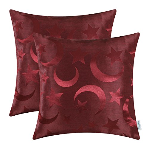 Stars & Moon - Burgundy