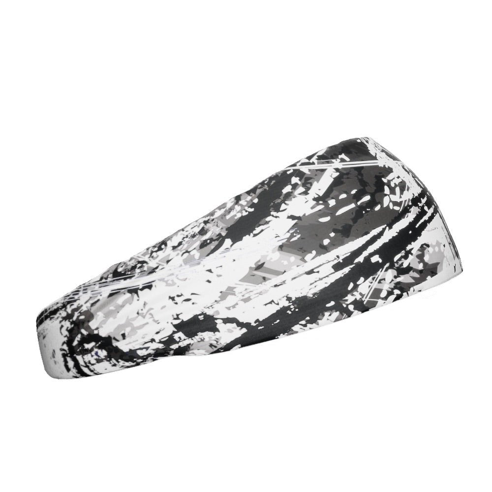 Wicked White Headband for Women & Men - Soft Stretchy Sports Headband for Running, Yoga, Workout & Gym - Non-Slip Sweatband Hair Accessory