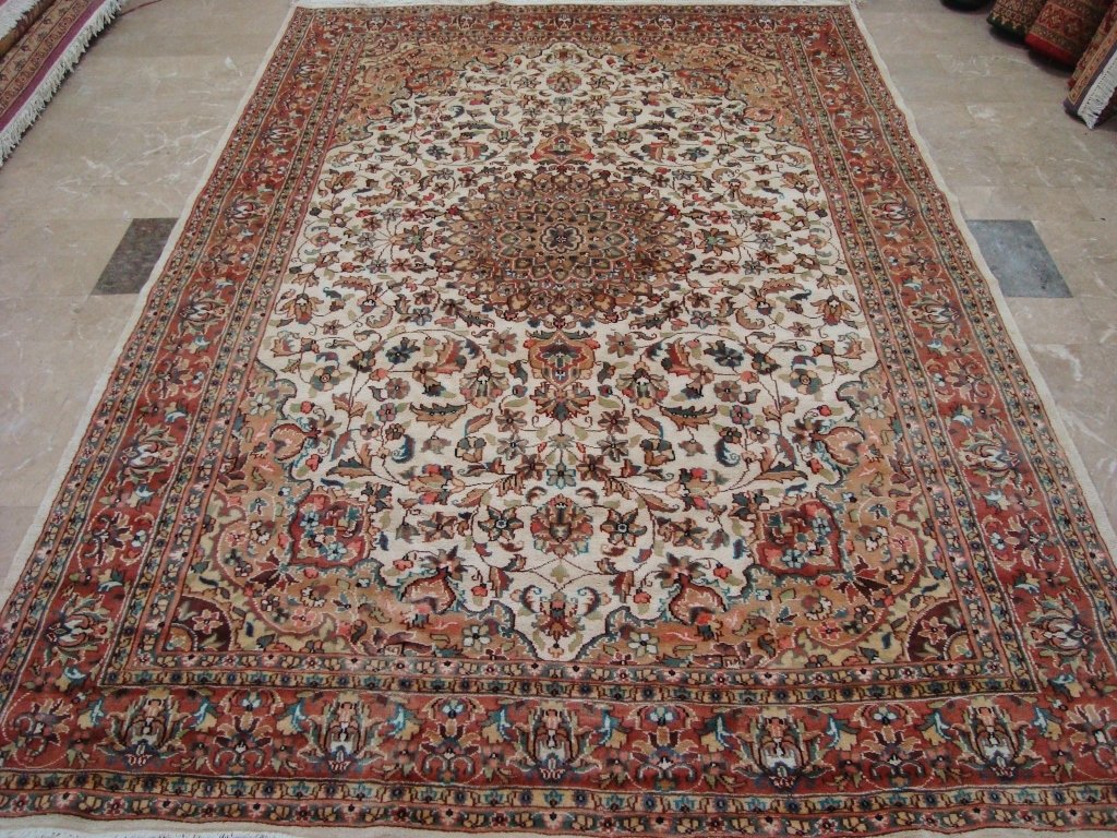AL AHMEDANI LINEN Hand Knotted Area Rug - Premium Handmade Linen Rug for Living Room, Bedroom & Home Decor