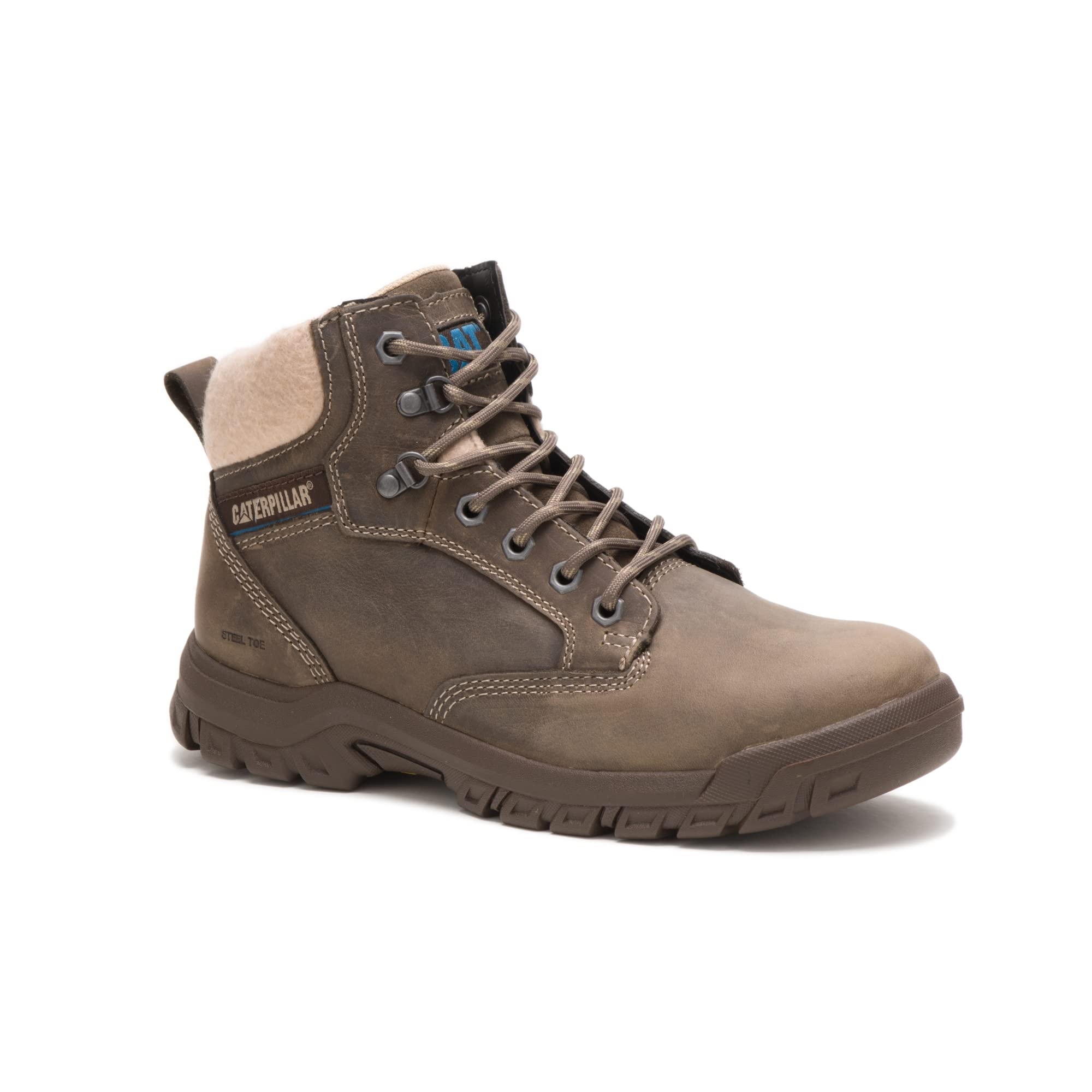 CAT Women's Tess Steel Toe Work Boots - Safety Shoes for Construction, Warehouse & Outdoor Work | Slip Resistant & Comfortable Work Boots for Women