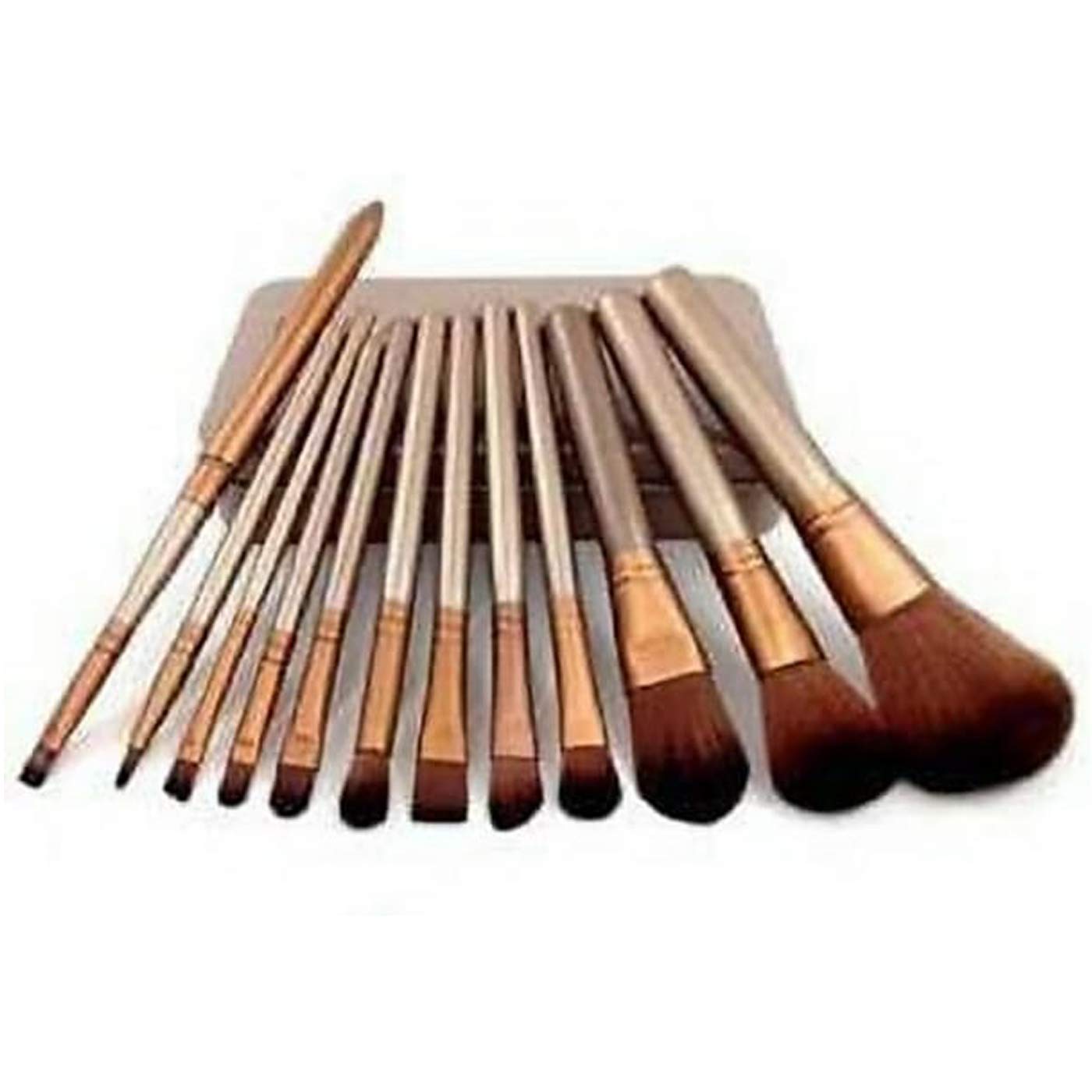 Premium 12-Piece Deputy Makeup Brush Set with Travel Storage Box - Professional Cosmetic Brushes for Foundation, Blending, Contouring & Eyeshadow - Perfect for Makeup Artists & Beauty Enthusiasts