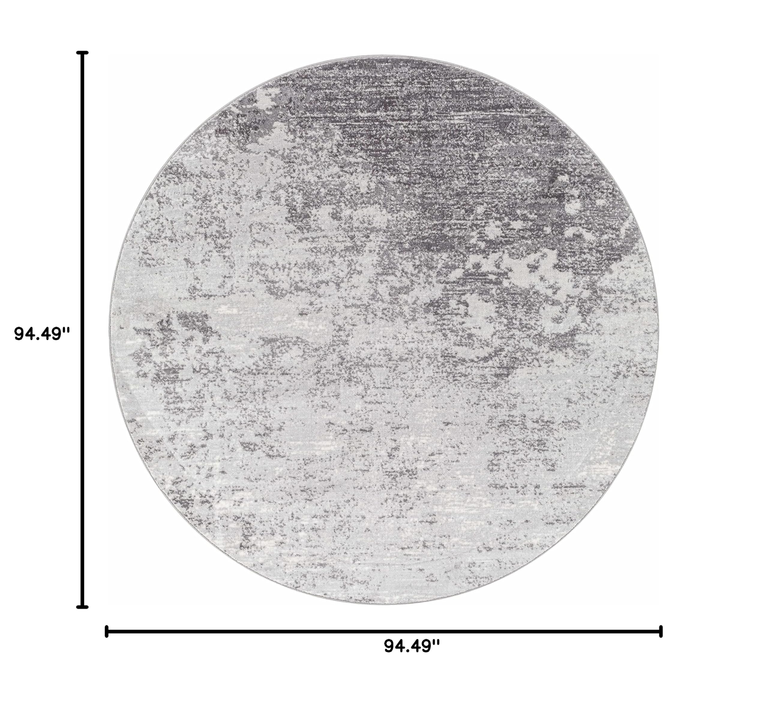 Hauteloom Ortonville Modern Round Area Rug 7'10