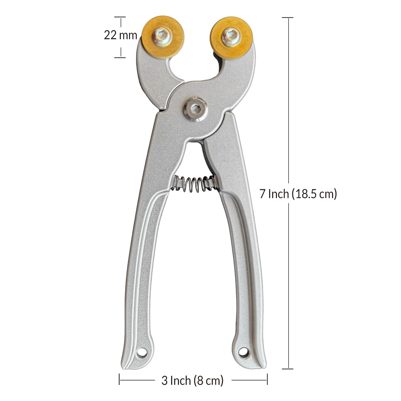 Heavy Duty 7-Inch Glass & Ceramic Tile Nippers - Professional Mosaic Cutting Pliers with Metal Texture Handle for Tile Shaping and Precision Cutting | Perfect for DIY Home Renovation, Mosaic Art Projects, and Professional Tiling Work