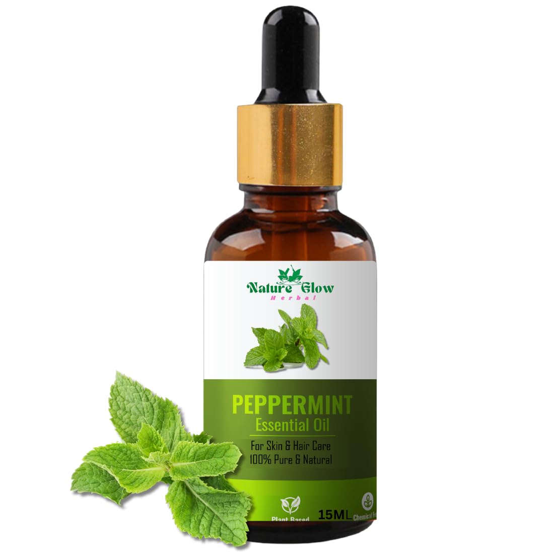Pure Natural Peppermint Essential Oil - 100% Undiluted Therapeutic Grade for Aromatherapy, Skin Care, Hair Treatment & Diffuser Use - 15ml Bottle (Pack of 1) - Perfect for Relaxation, Stress Relief & Home Spa