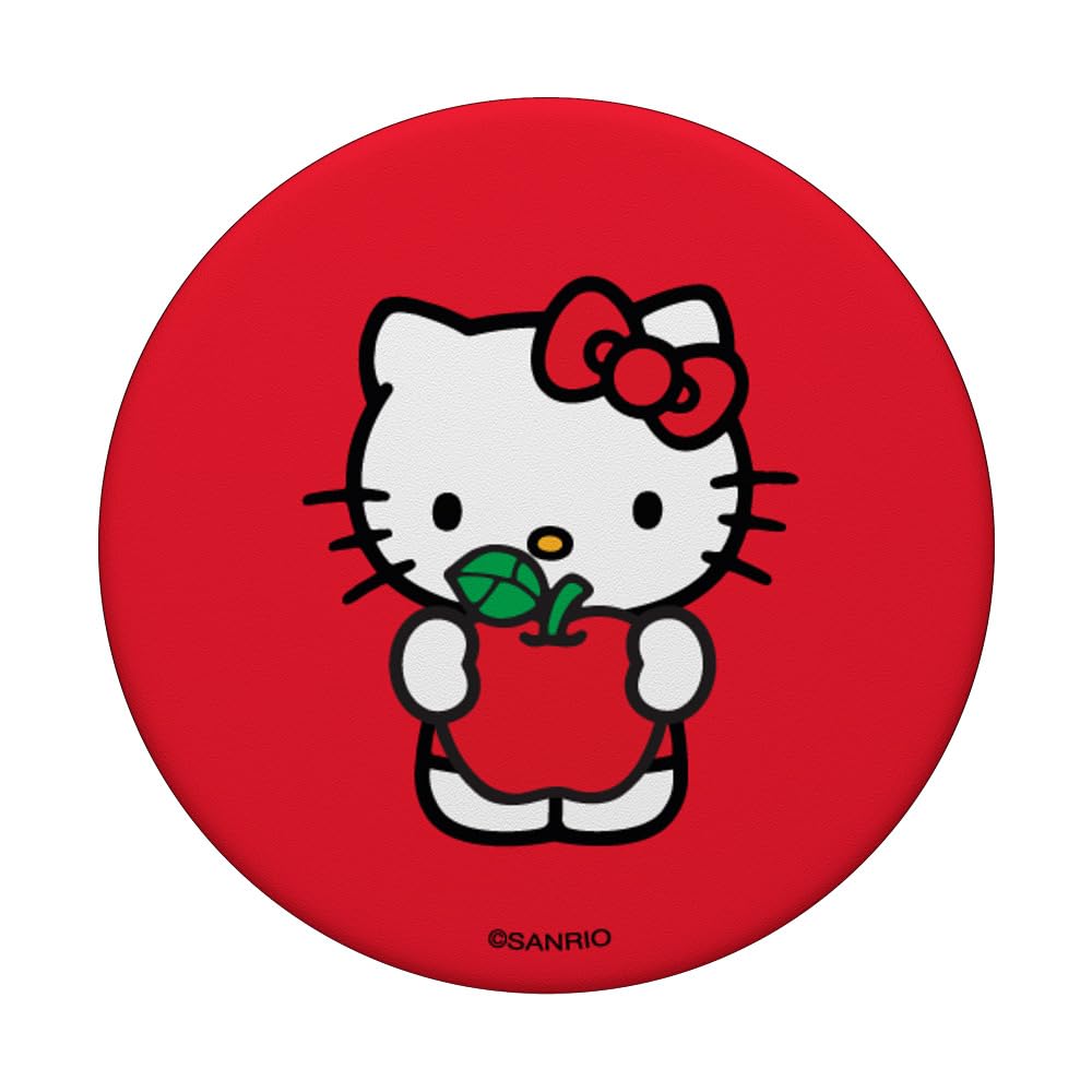 Hello Kitty Red Apple PopSockets Standard PopGrip - Cute Phone Grip & Stand for iPhone, Samsung & Smartphones - Perfect for School, Work & Travel Accessories