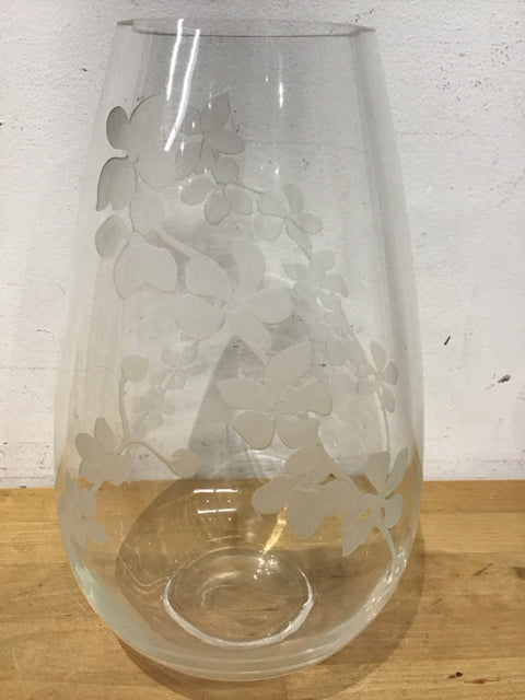 12 Pack Floral Frosted Glass Vases - Elegant Centerpiece for Weddings, Home Decor, and Flower Arrangements