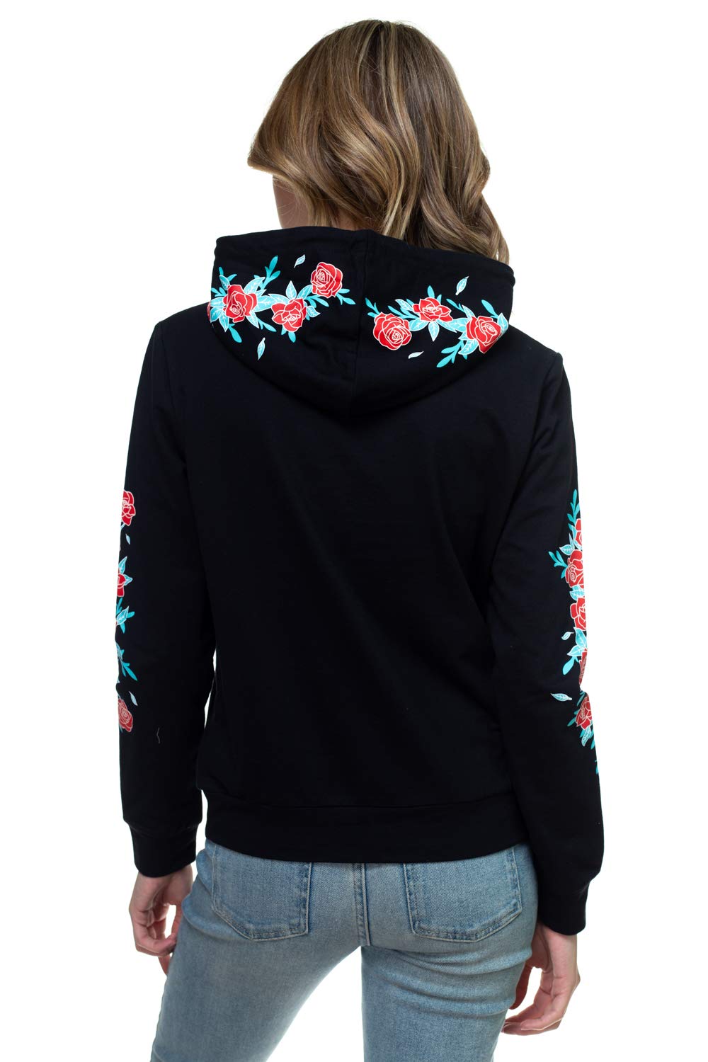 LANY Official Rose Vines Long Sleeve Cotton Hoodie with Kangaroo Pocket - Soft Unisex Pullover Sweatshirt for Concerts, Streetwear & Casual Outfits