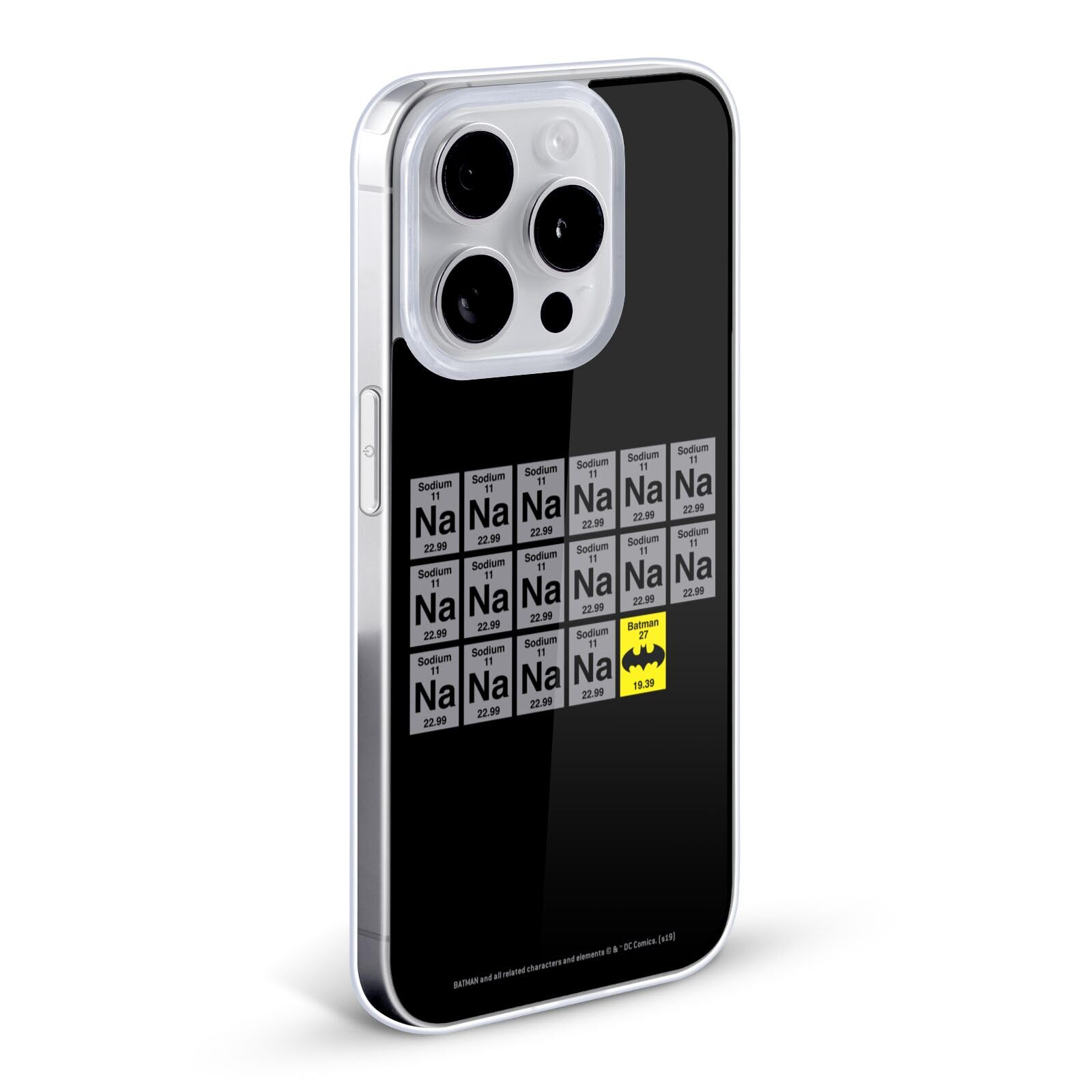 Official Batman DC Comics Soft Gel Case for iPhone X/Xs - Licensed Na Na Na Na Logos - Perfect for Superhero Fans & Daily Protection