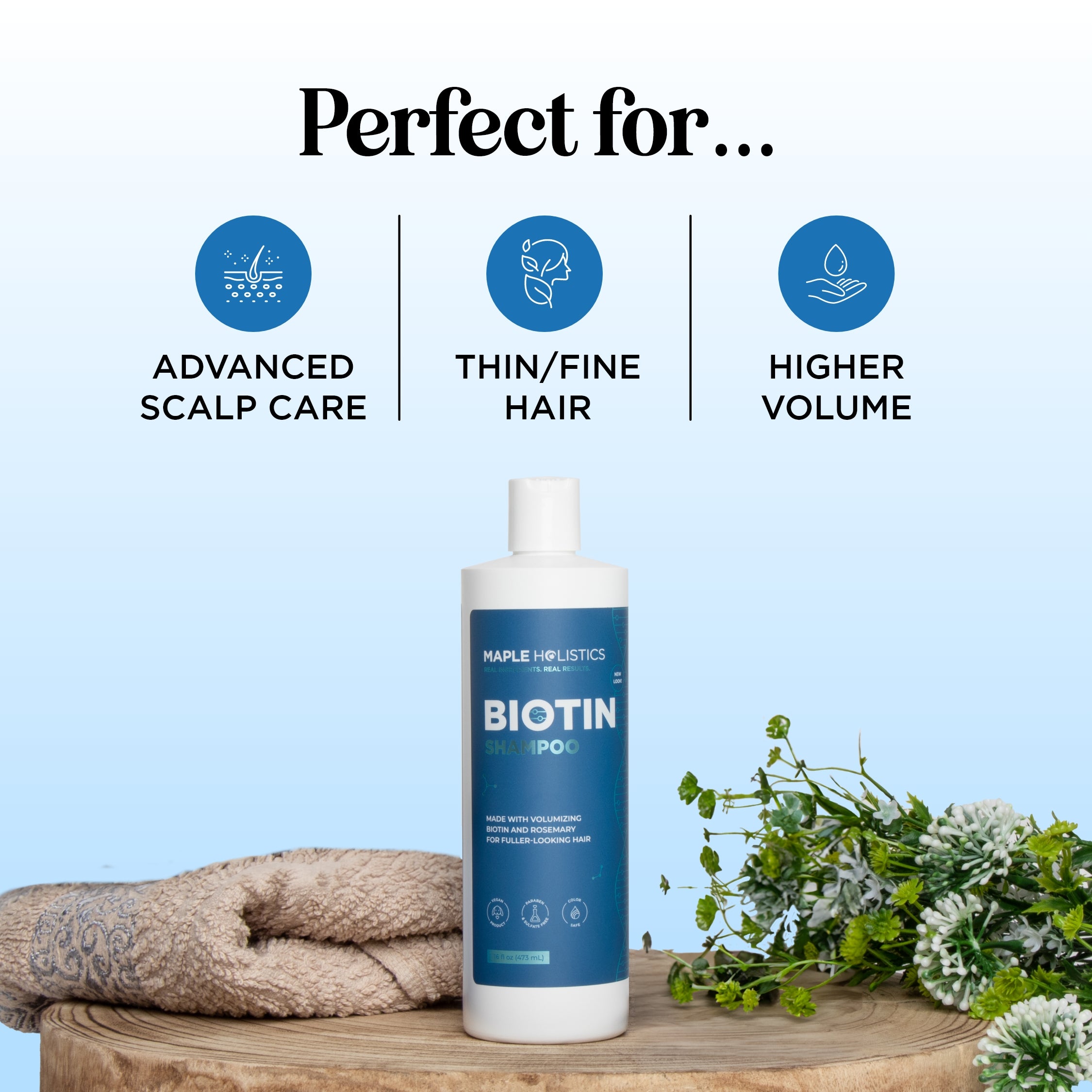 Best Biotin Shampoo for Hair Growth & Thickness - Strengthens & Nourishes Hair - Ideal for Thinning Hair & Scalp Care - Perfect for Daily Use & Hair Regrowth