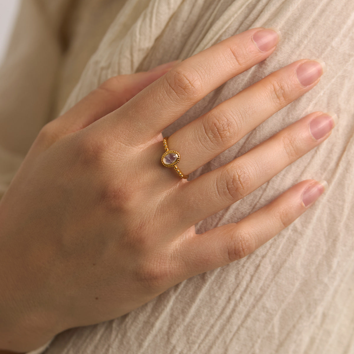 Elegant Moonstone Gold Ring for Women – 925 Sterling Silver Vintage Jewelry, Perfect for Weddings, Anniversaries & Gift Giving