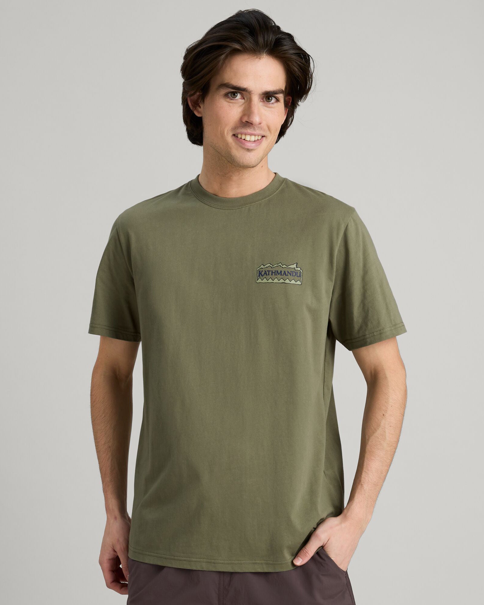 Men's Summit Print Organic Cotton T-Shirt - Eco-Friendly Casual Tee for Outdoor Adventures & Everyday Wear