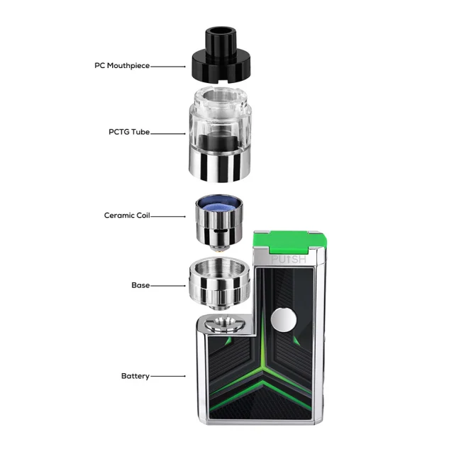 LTQ Vapor Thumb Box Kit 510 Thread with 650mAh Rechargeable Battery - Portable Wax Concentrate Vaporizer for On-The-Go Use | Perfect for Travel, Hiking & Outdoor Activities